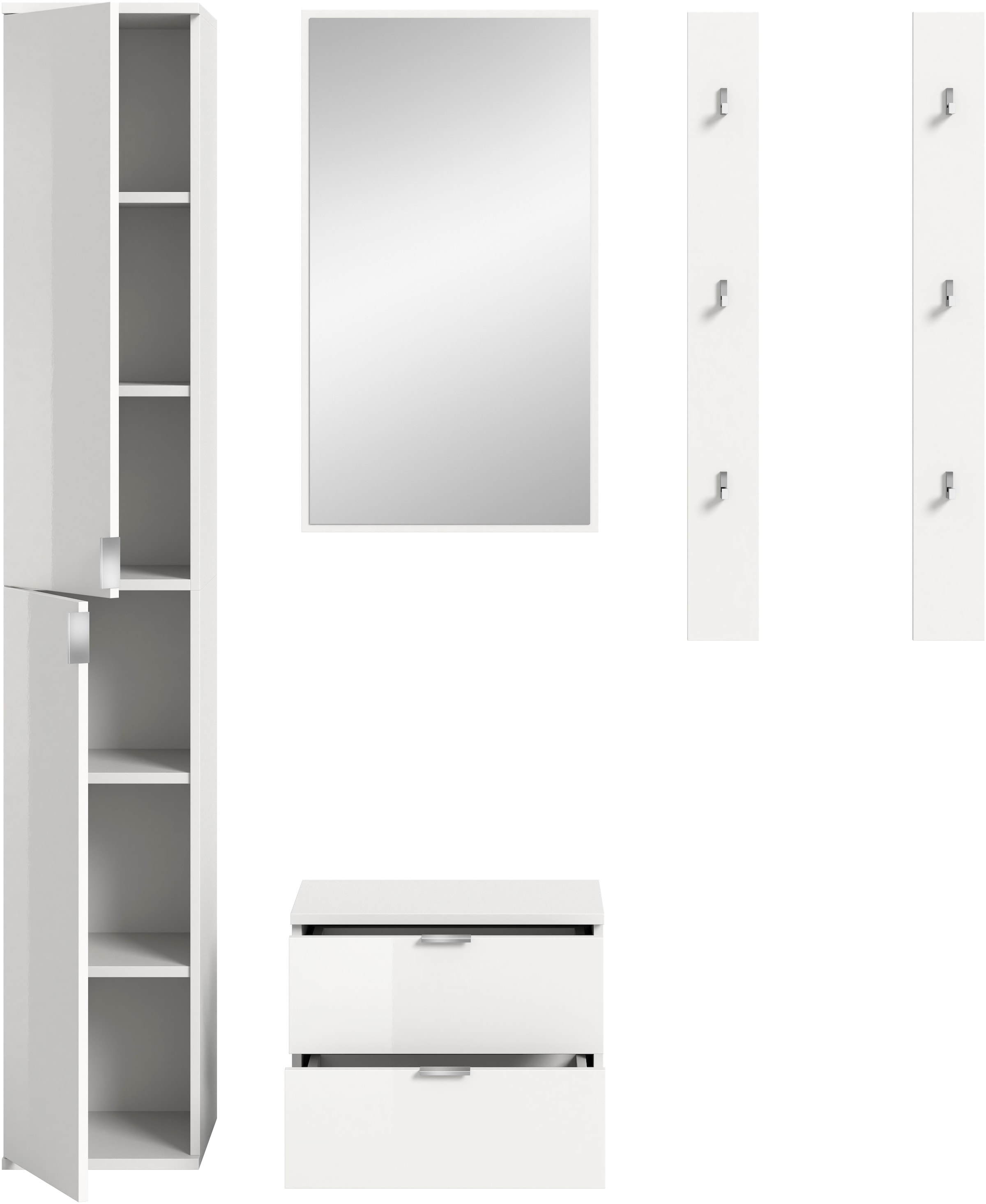 Home affaire Garderoben-Set »Trondheim, Garderobenset 4-tlg. Breite 148 cm,« 4 Stk. tlg.