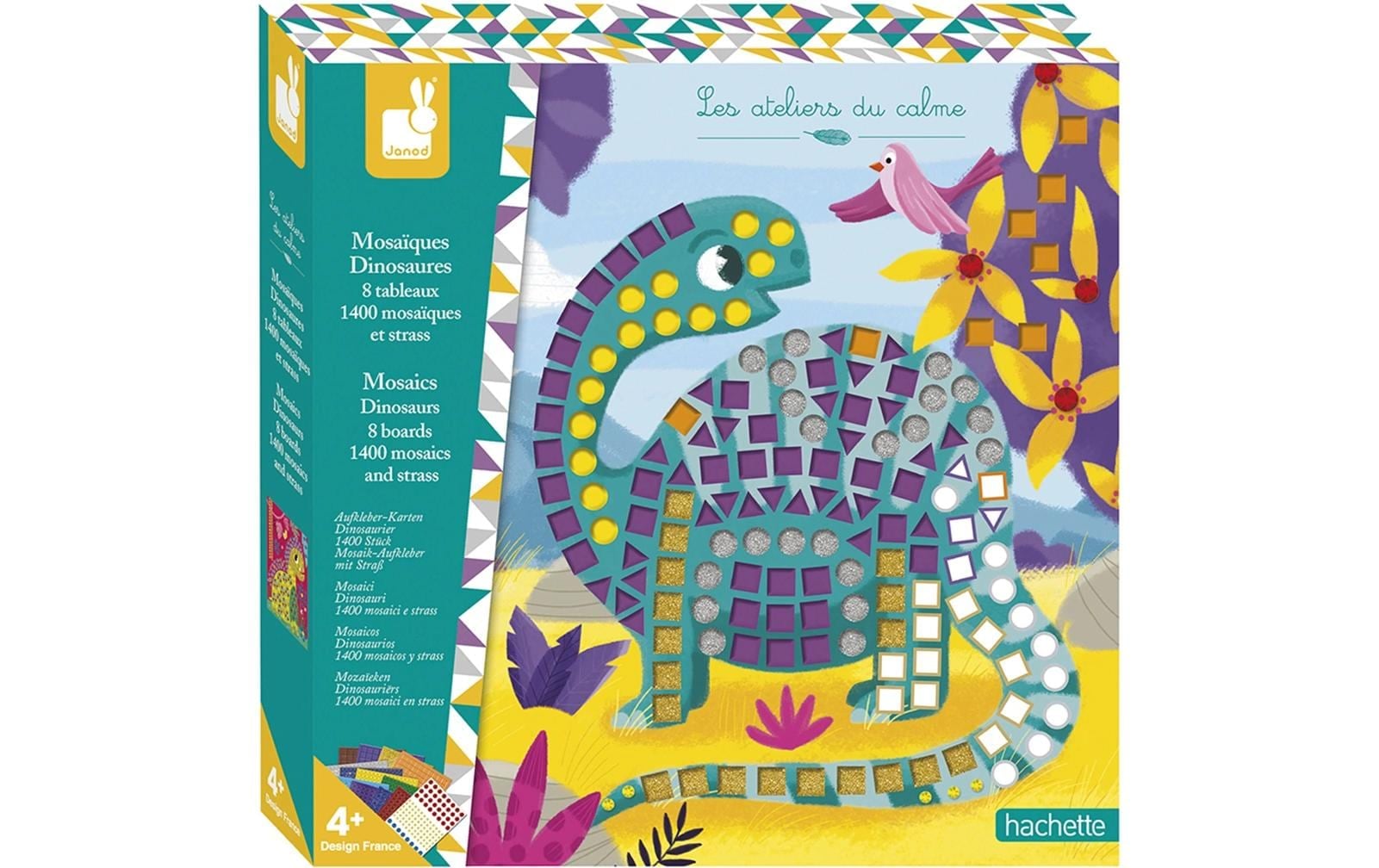 Janod Set créatif »Bastelset Dinosaurier Mosaik«