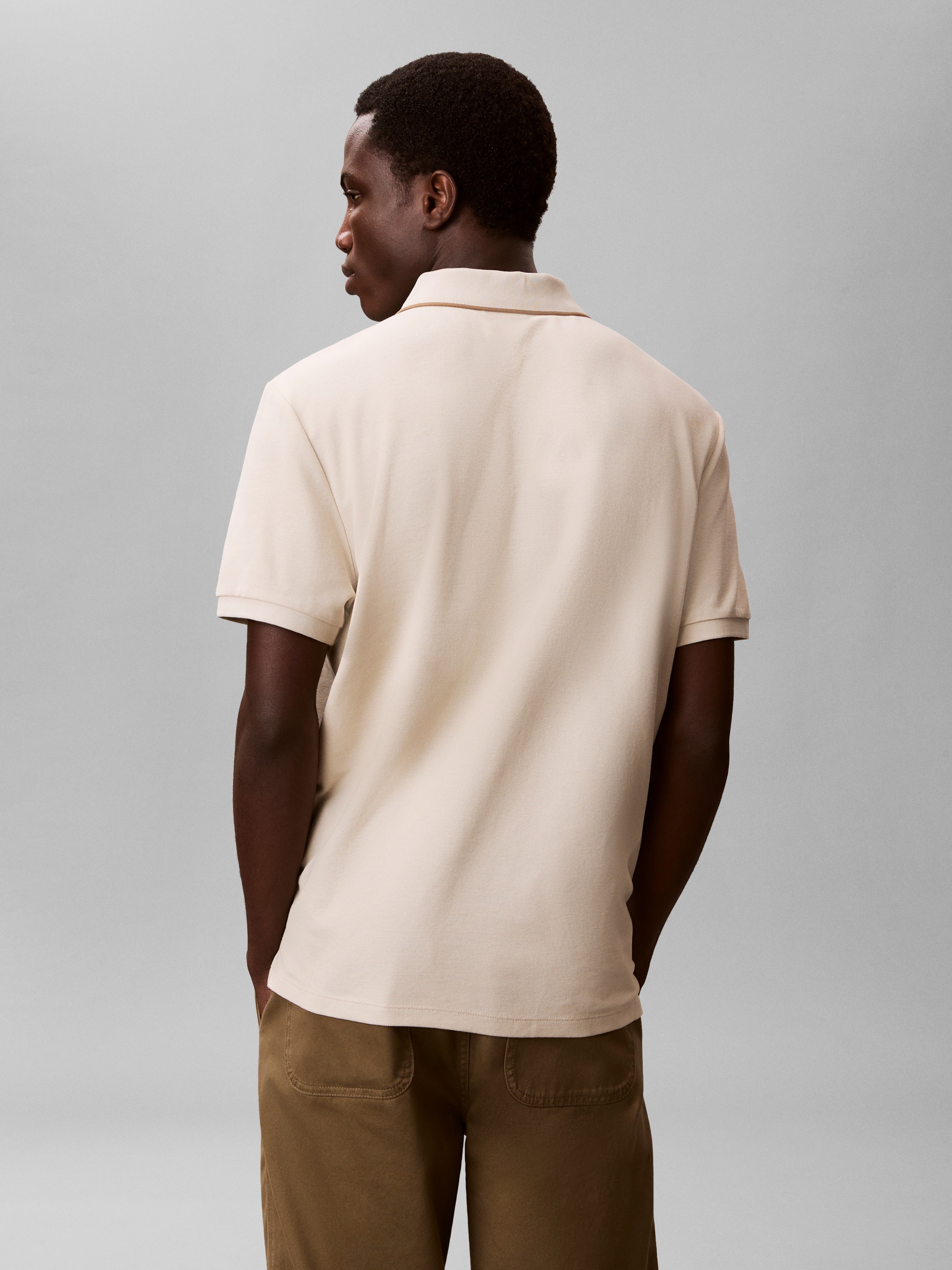 Calvin Klein Poloshirt »SS RFND PQ TPPD CLSS« Mit Rundhalsausschnitt