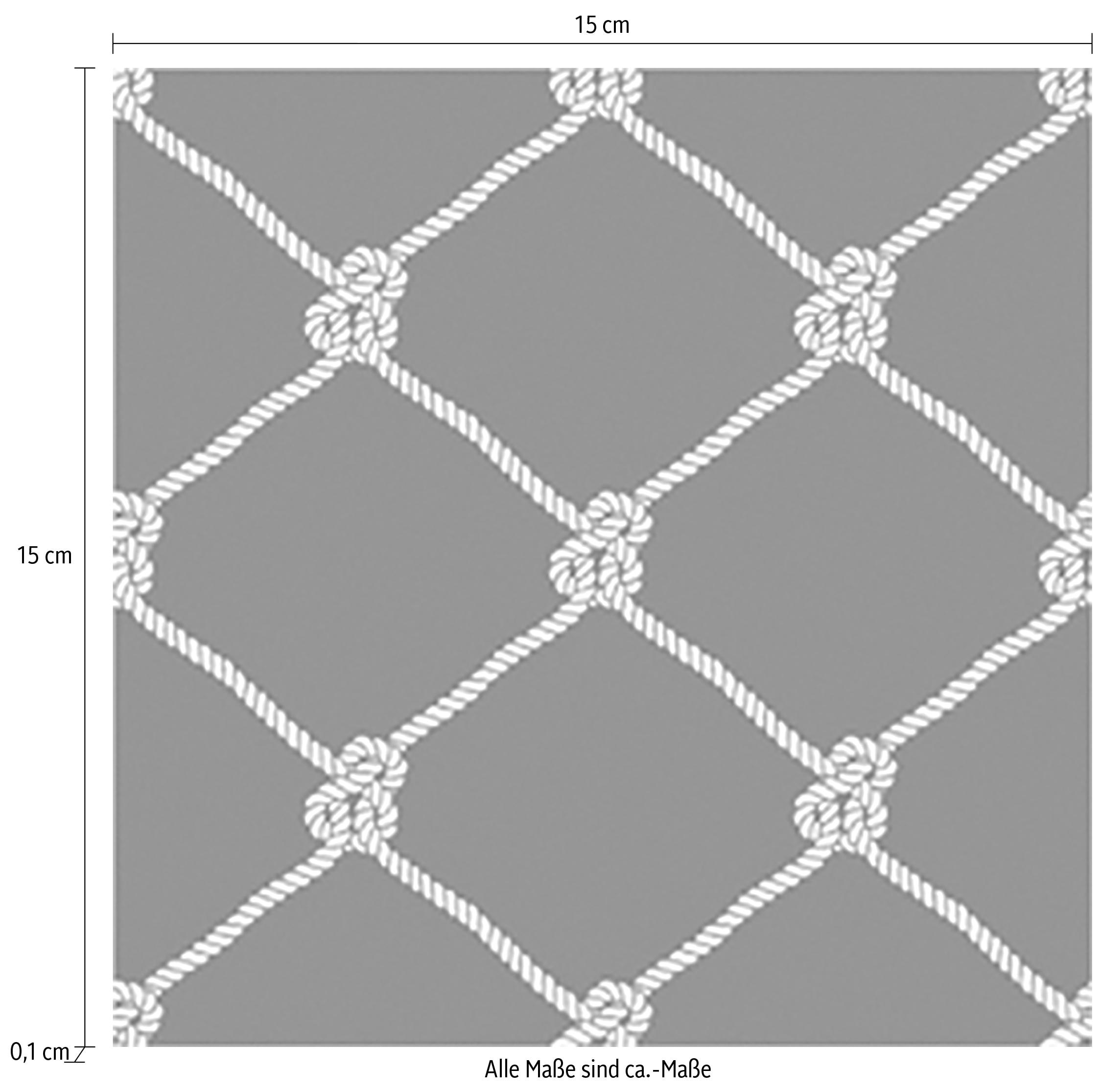 queence Autocollants pour carrelage »Knoten« Stickerfliesen, selbstklebend, Sticker, 12er Set