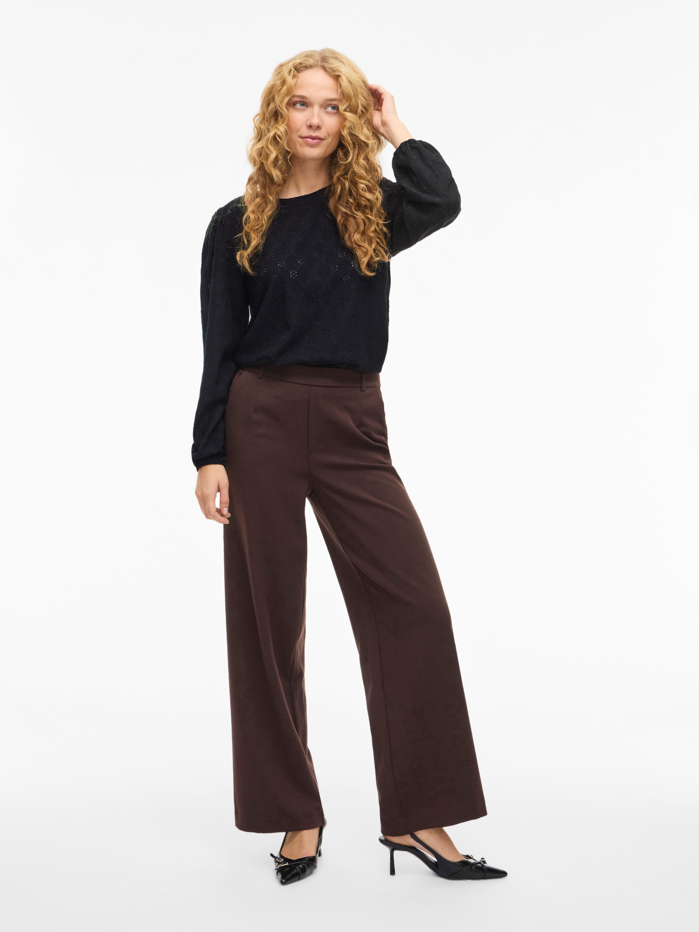 Vila T-shirt à manches longues »VIASTA O-NECK L/S TOP - NOOS«