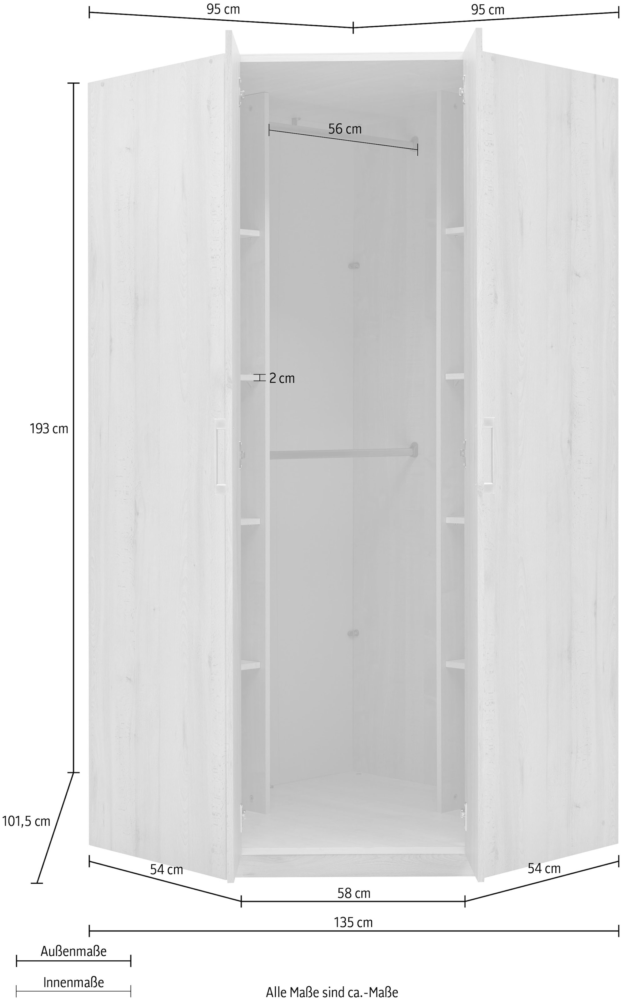 priess Armoire d'angle »Lindau«