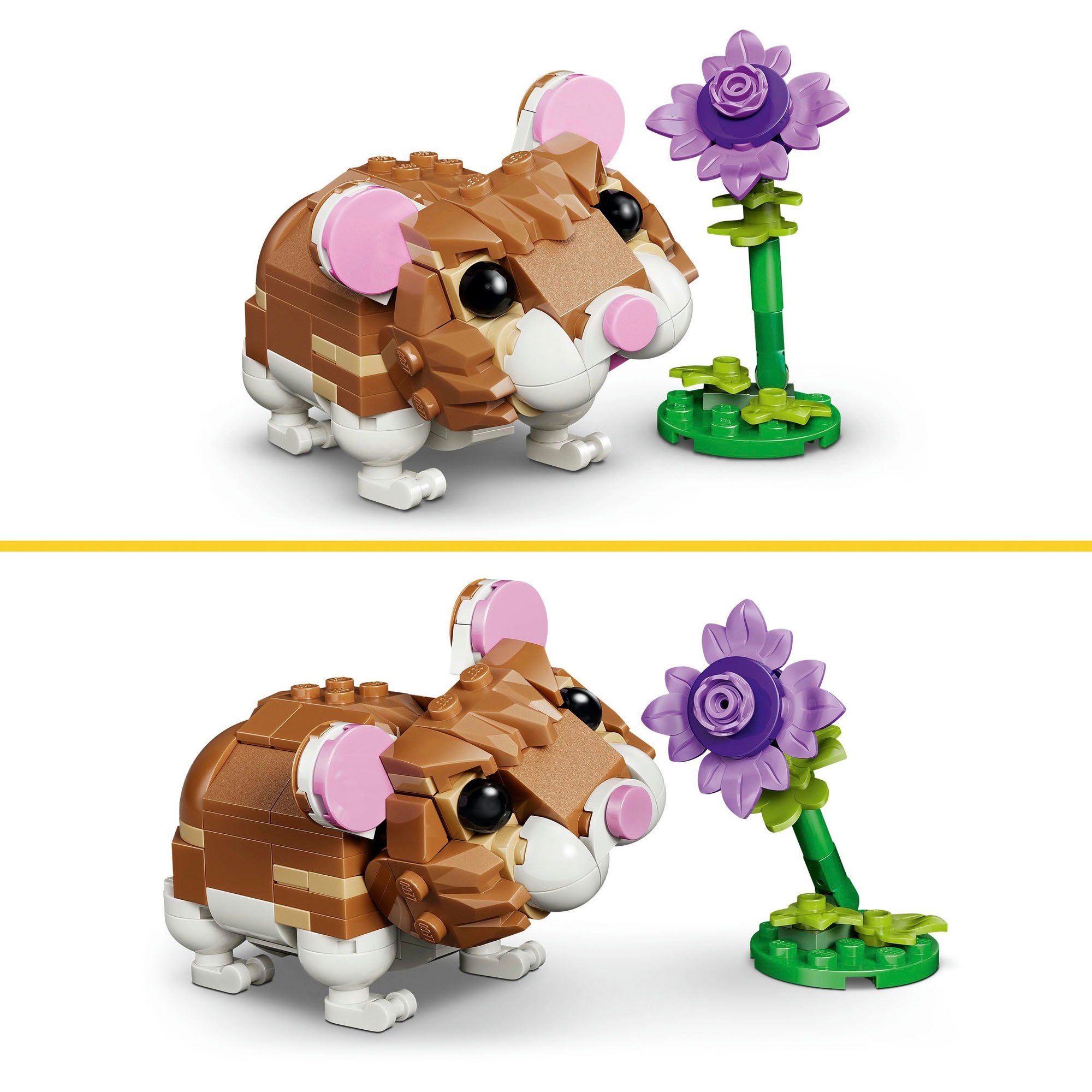 LEGO® Pions de construction »Niedlicher Hamster mit Blume (31376), LEGO Creator« Made in Europe