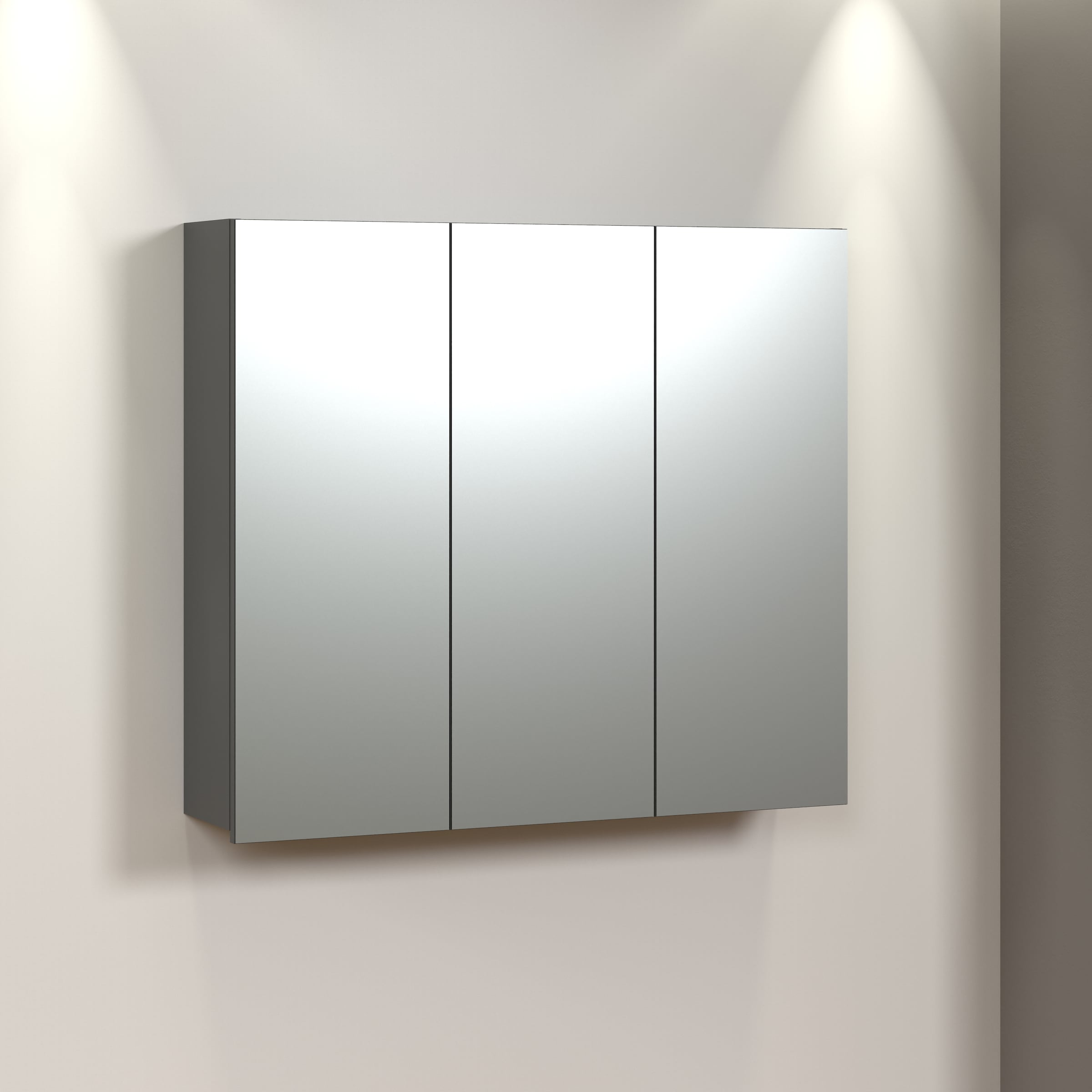 welltime Spiegelschrank »Amrum« 1 Stk. tlg. Spiegelschrank mit 3 Spiegeltüren - (B/T/H) 90/20/80 cm