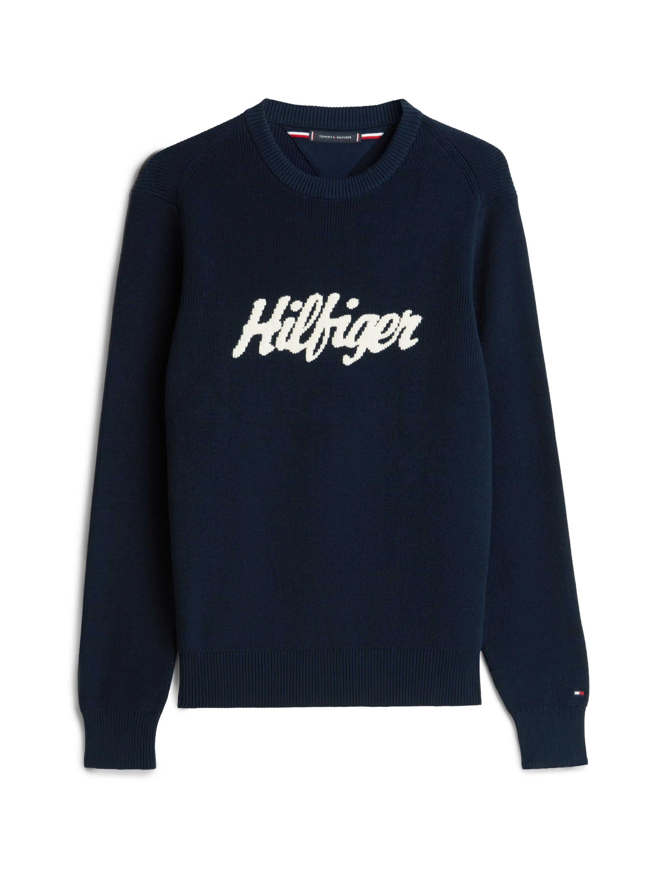 Tommy Hilfiger Pull à col rond »SEASONAL GRAPHIC COTTON«