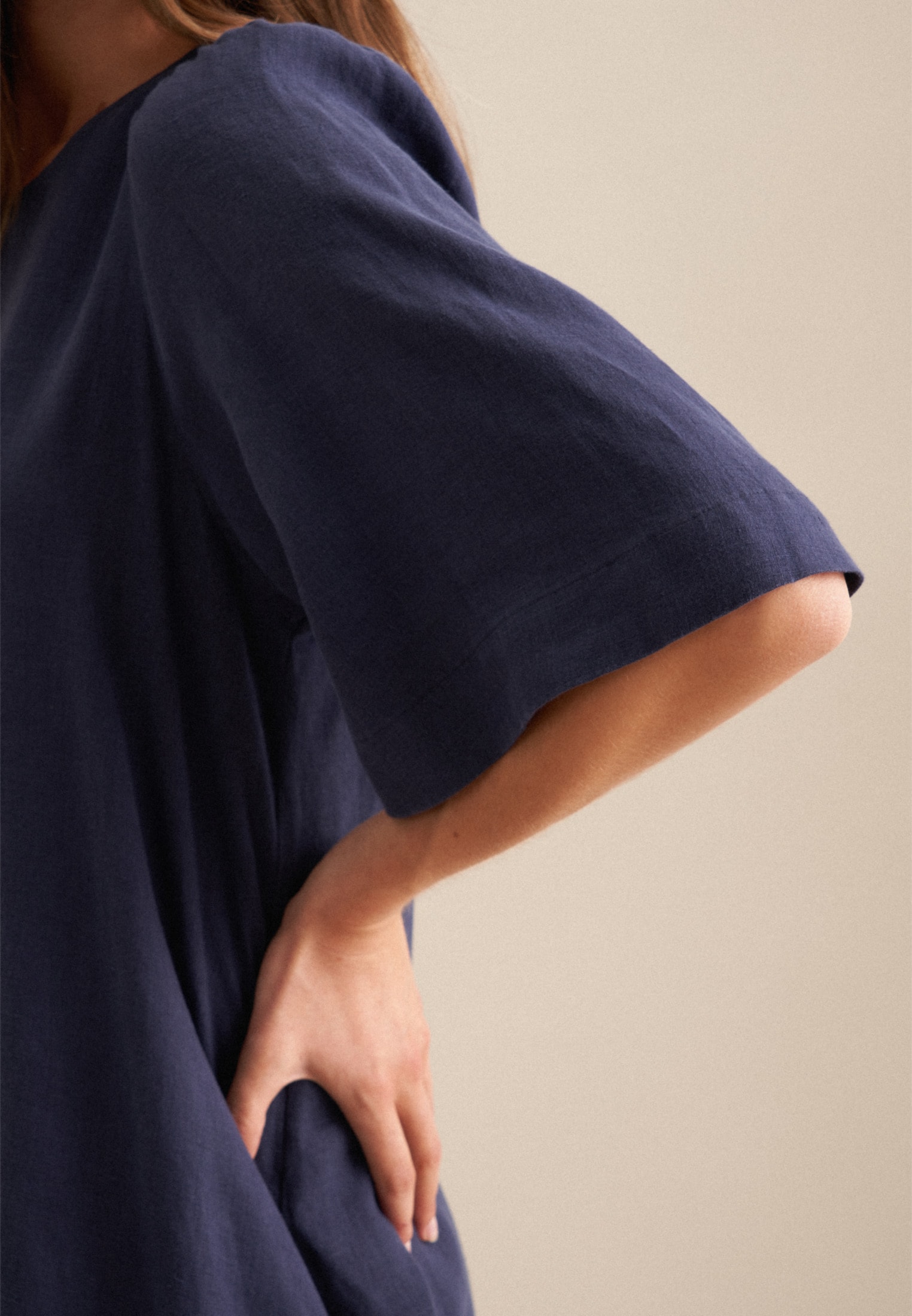 seidensticker Sommerkleid »Schwarze Rose« 1/2 Rundhals Uni