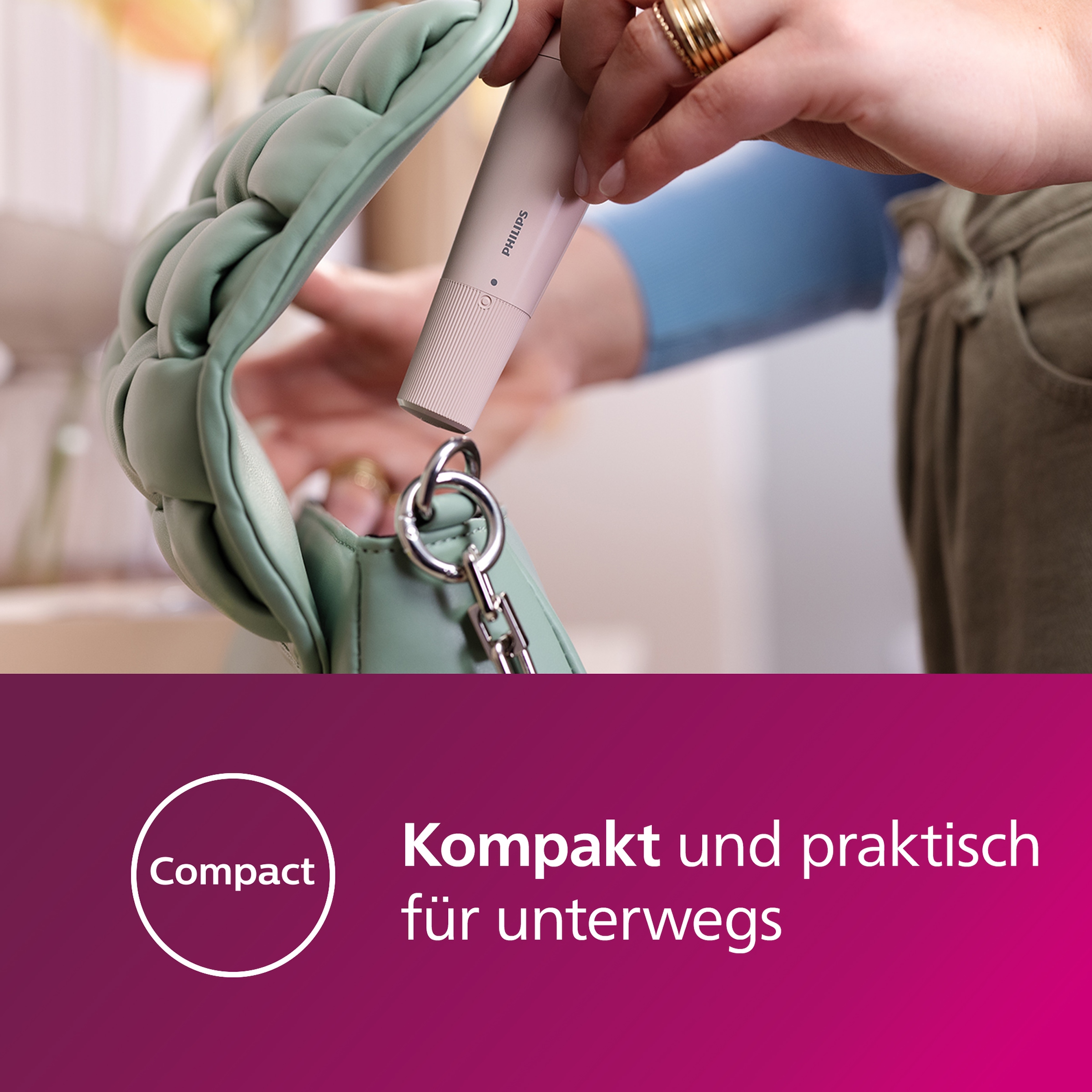 Philips Gesichtsepilierer »Series 5000 BRR454/00« mit Spiegel und LED-Licht, inkl. Reinigungsbürste