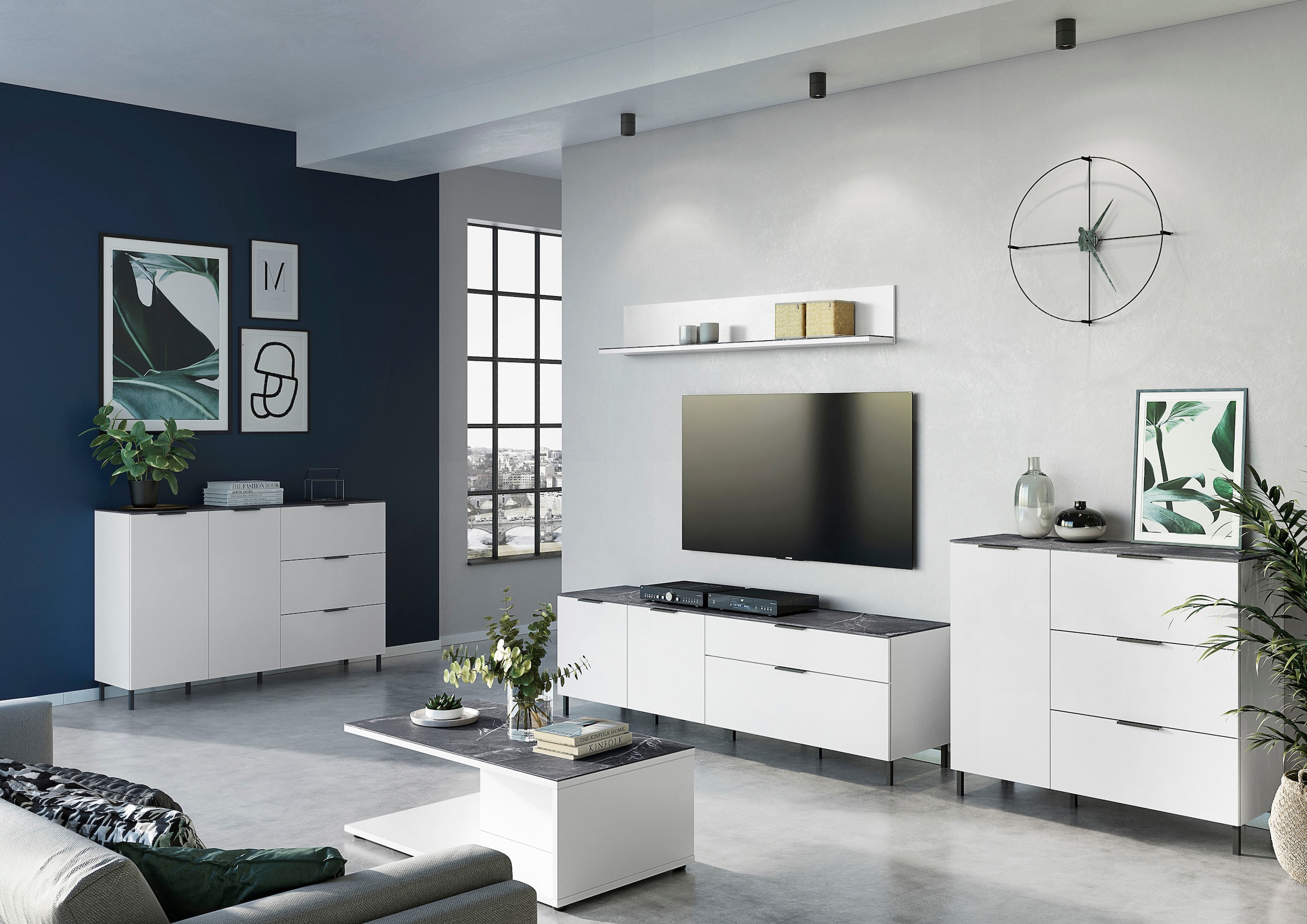 GERMANIA Table basse »California« Breite 109 cm, mit filigraner Deckplatte