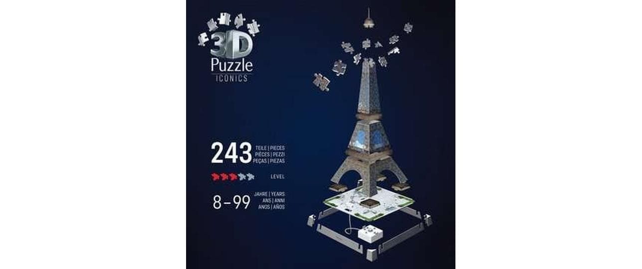 Ravensburger 3D-Puzzle »Iconics La Tour Eiffel with Light« 3D-Effekt