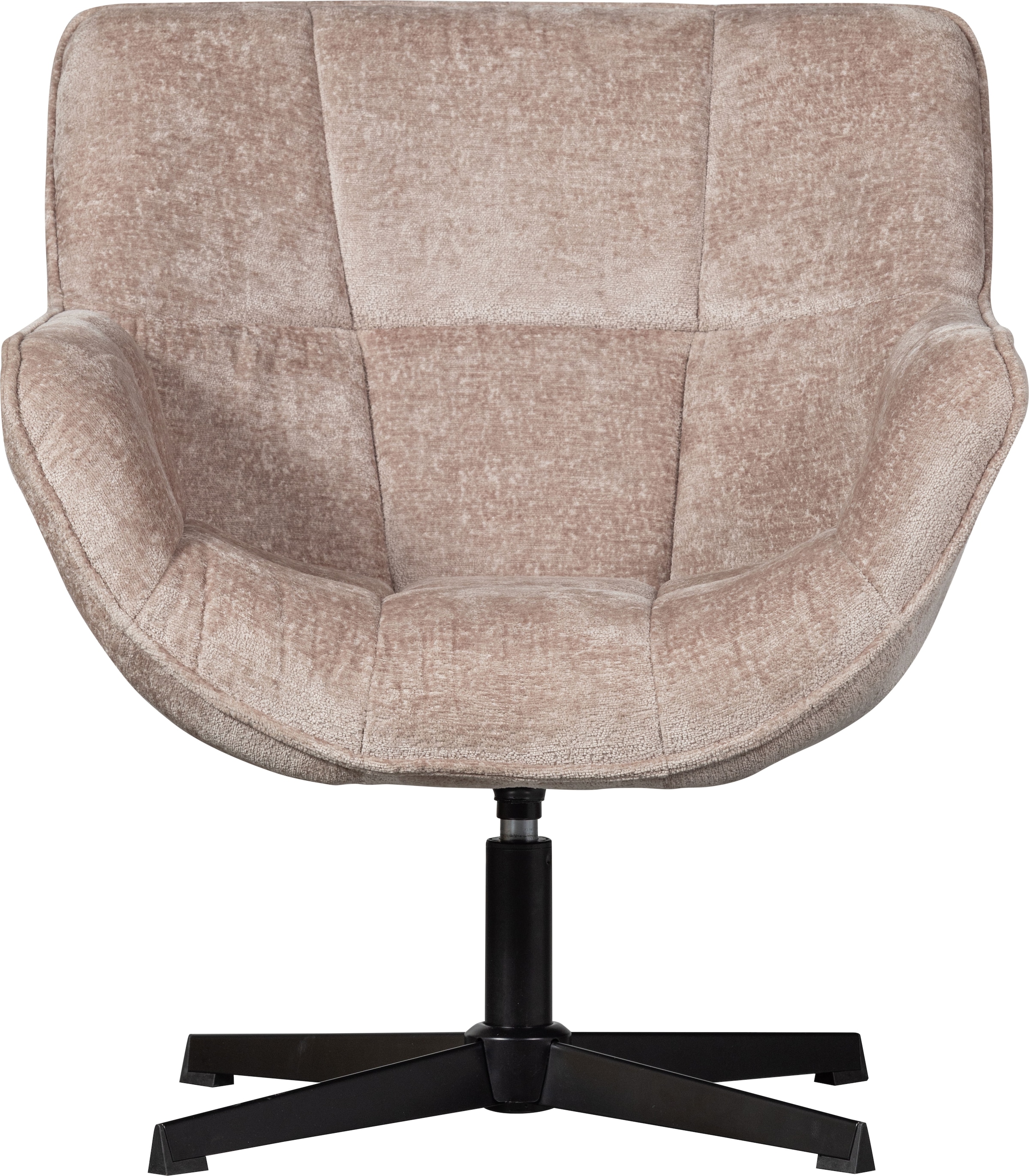 WOOOD Fauteuil pivotant »Wibo Chenille-Bezug mit Drehmechanismus, H 94 x B 71 x T 83 cm« capacité de charge 100 kg, structure métallique, résistance maximale à l'usure