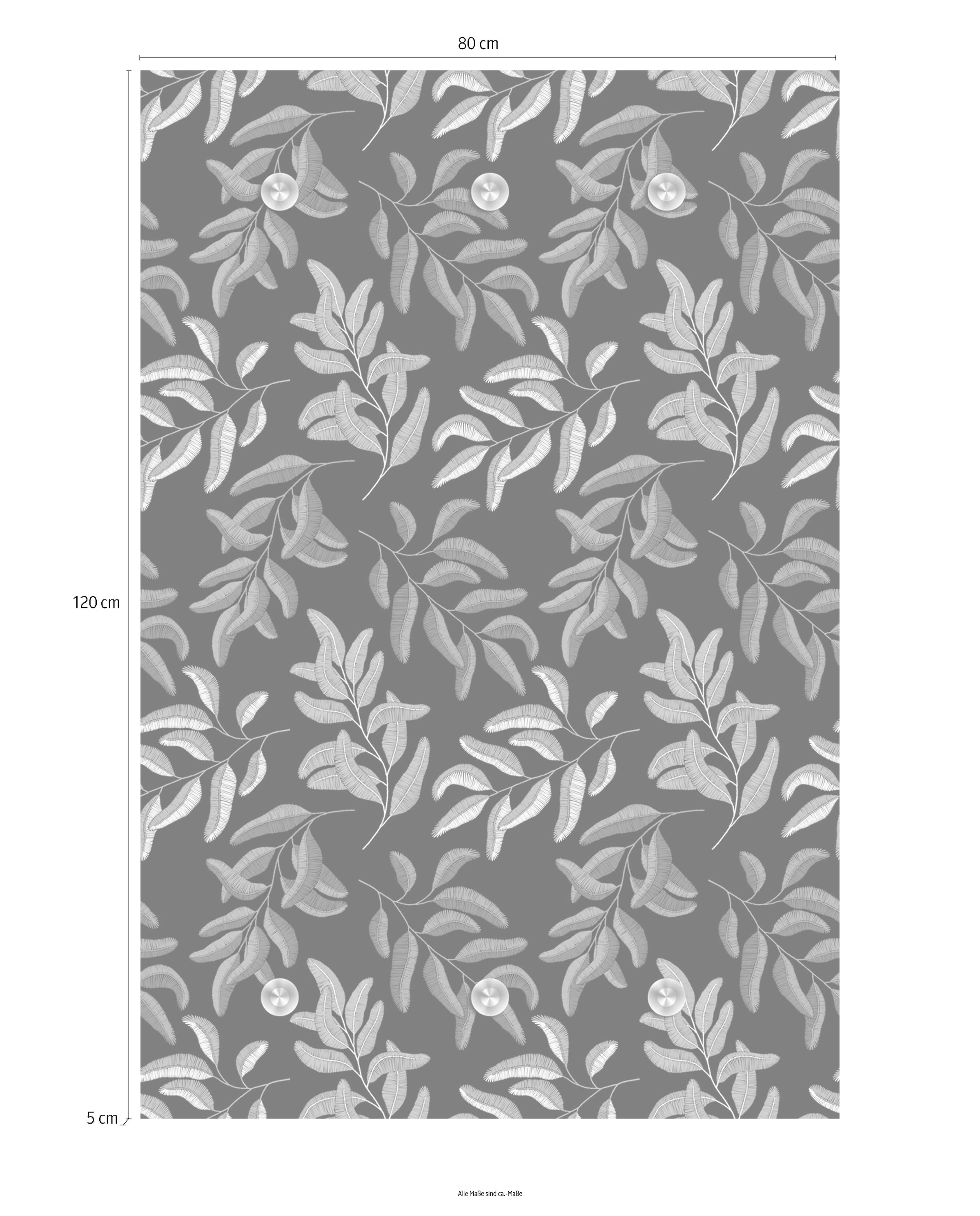 queence Garderobenleiste »Blätter« mit 6 Haken, 80 x 120 cm