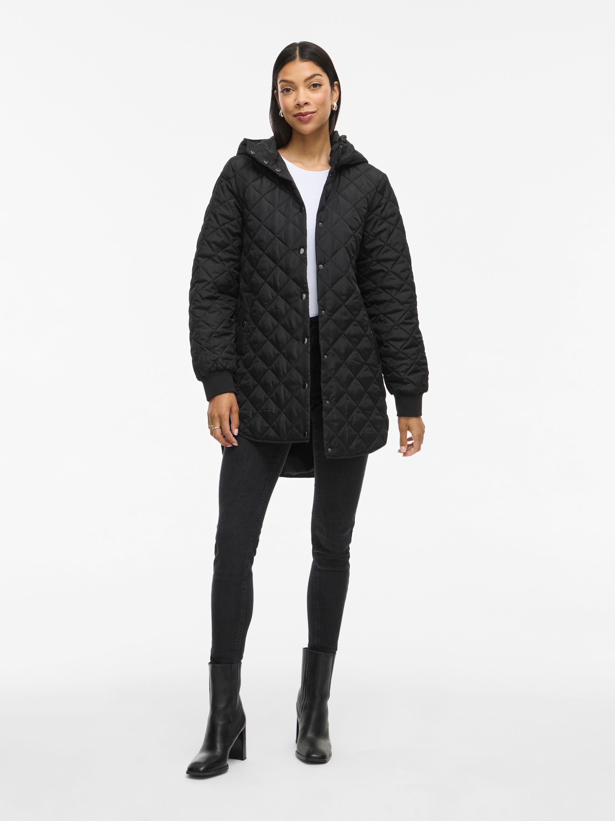 Vila Veste matelassée »VITATE L/S HOODED JACKET - NOOS« avec capuche fibre synthétique