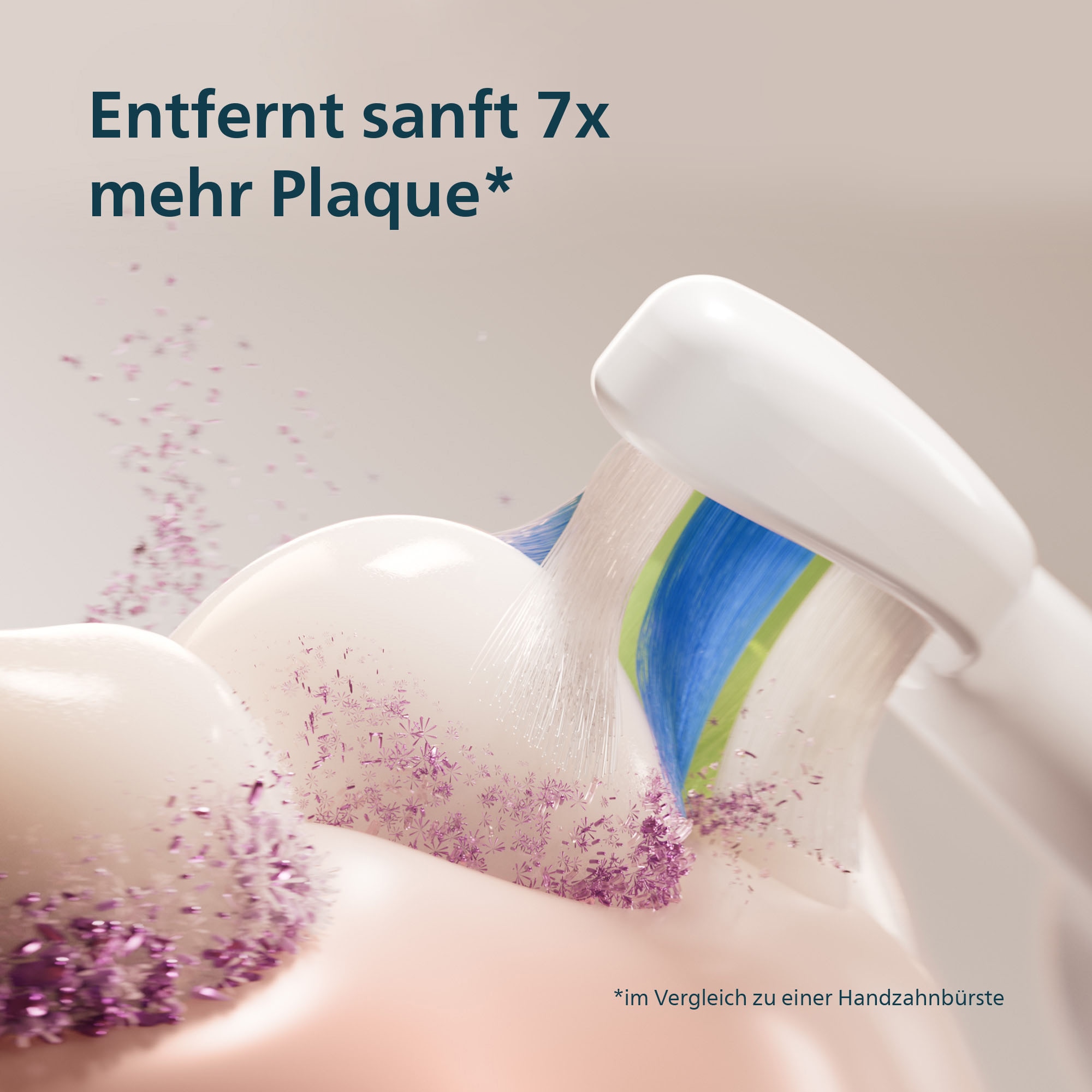 Philips Sonicare Elektrische Zahnbürste »HX7110/01« 1 Stk. Aufsteckbürsten mit Drucksensor, 2 Intensitätsstufen, inkl. Ladegerät