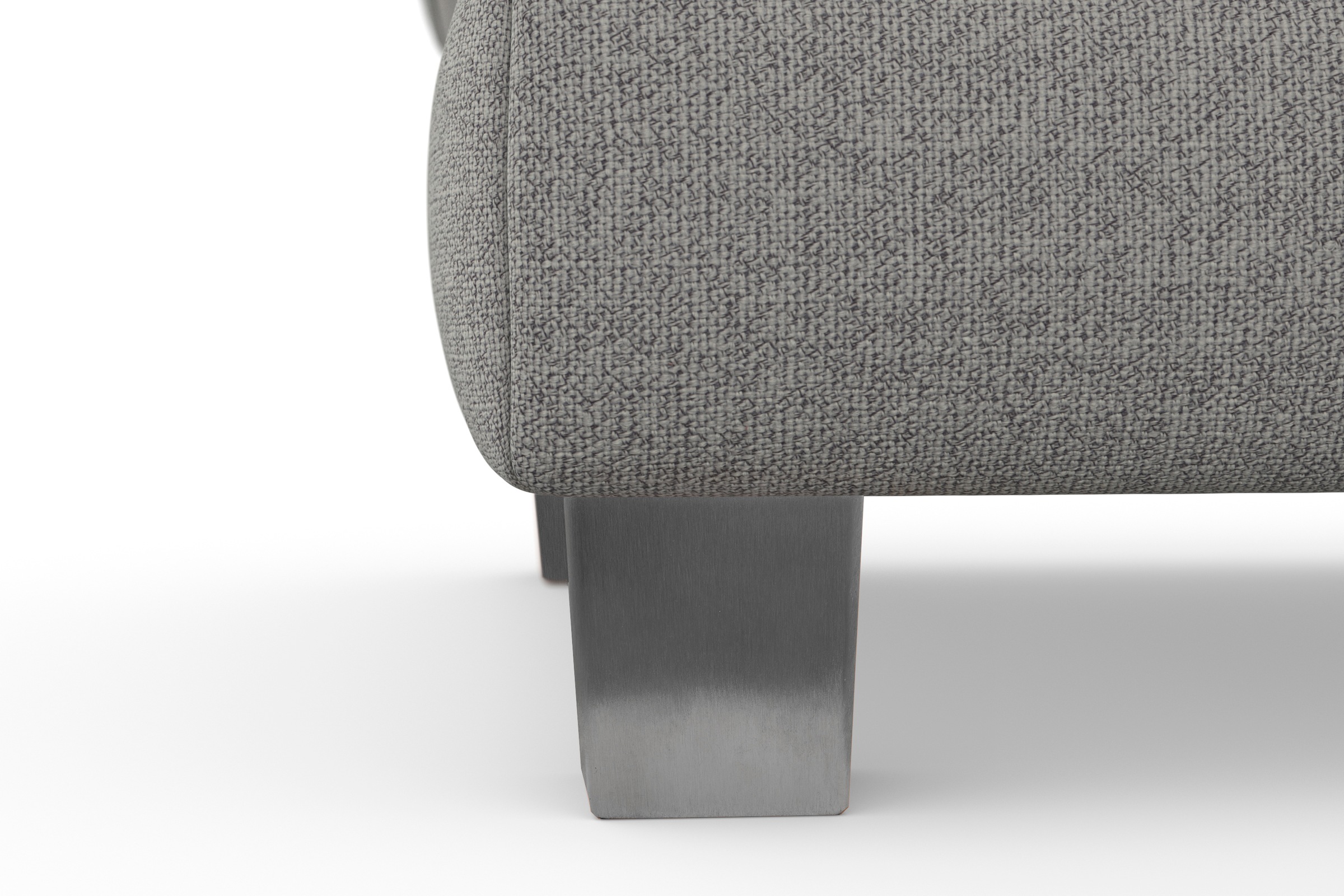 sit&more Polsterhocker »Dundee« mit Klappfunktion, Federkern und hochwertigen Edelstahlfüssen