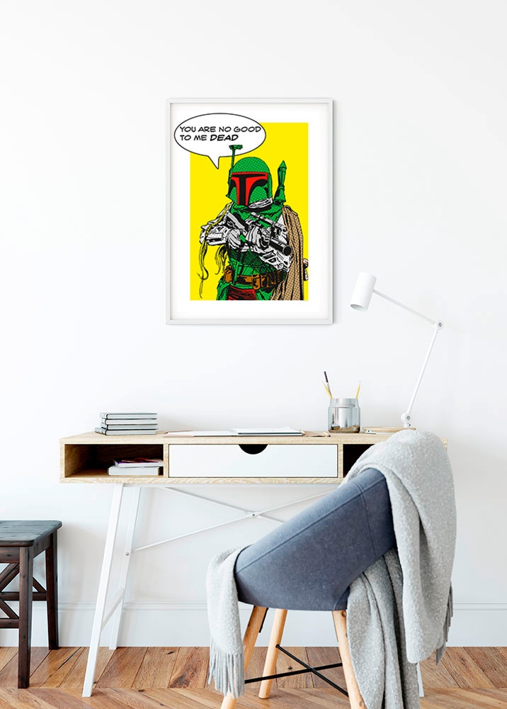 Komar Poster »Star Wars Classic Comic Quote Boba Fett« 1 cuis tlg. Kinderzimmer, Schlafzimmer, Wohnzimmer