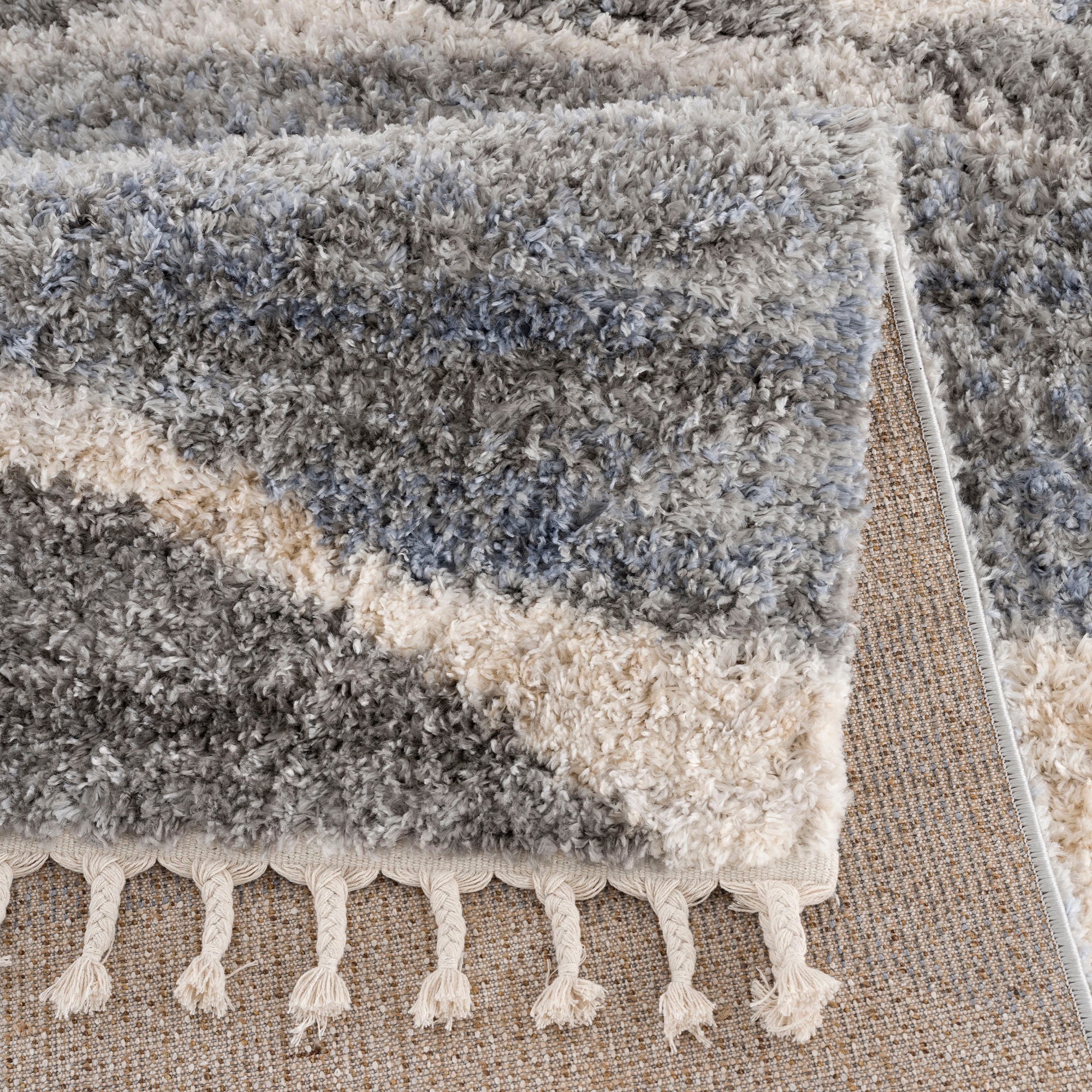 Sanat Hochflor-Teppich »Versay 1505« rechteckig 45 mm Höhe Wohnzimmer, Langflor, Shaggy Teppich