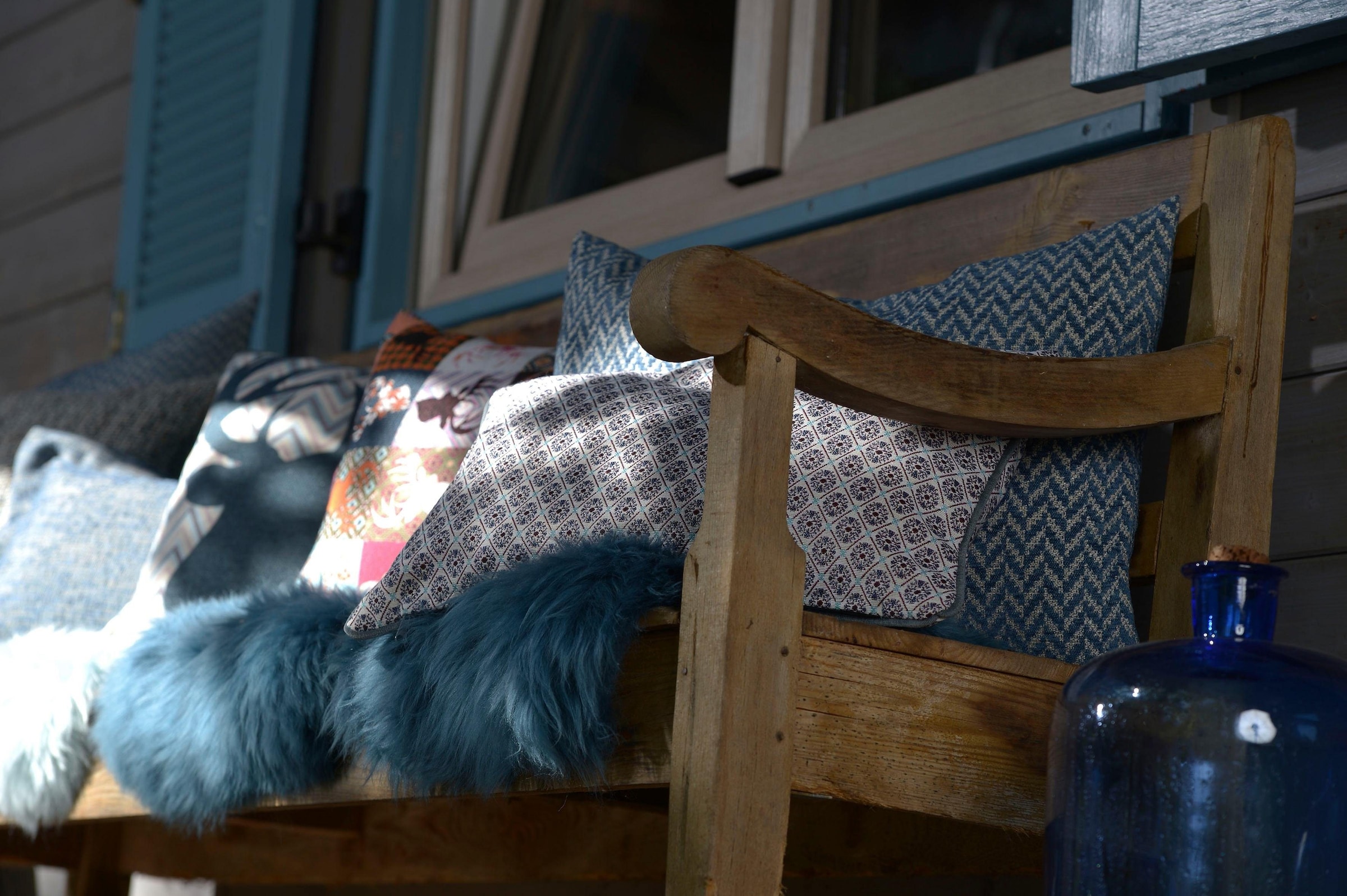 H.O.C.K. Coussin décoratif »Harry Ayalon« mit feinem Muster, Kissenhülle mit Füllung, 1 Stück