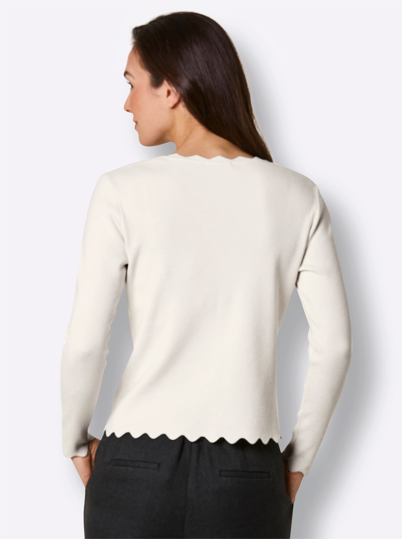 CREATION L PREMIUM Pull en tricot »Seiden-Viskose-Pullover«