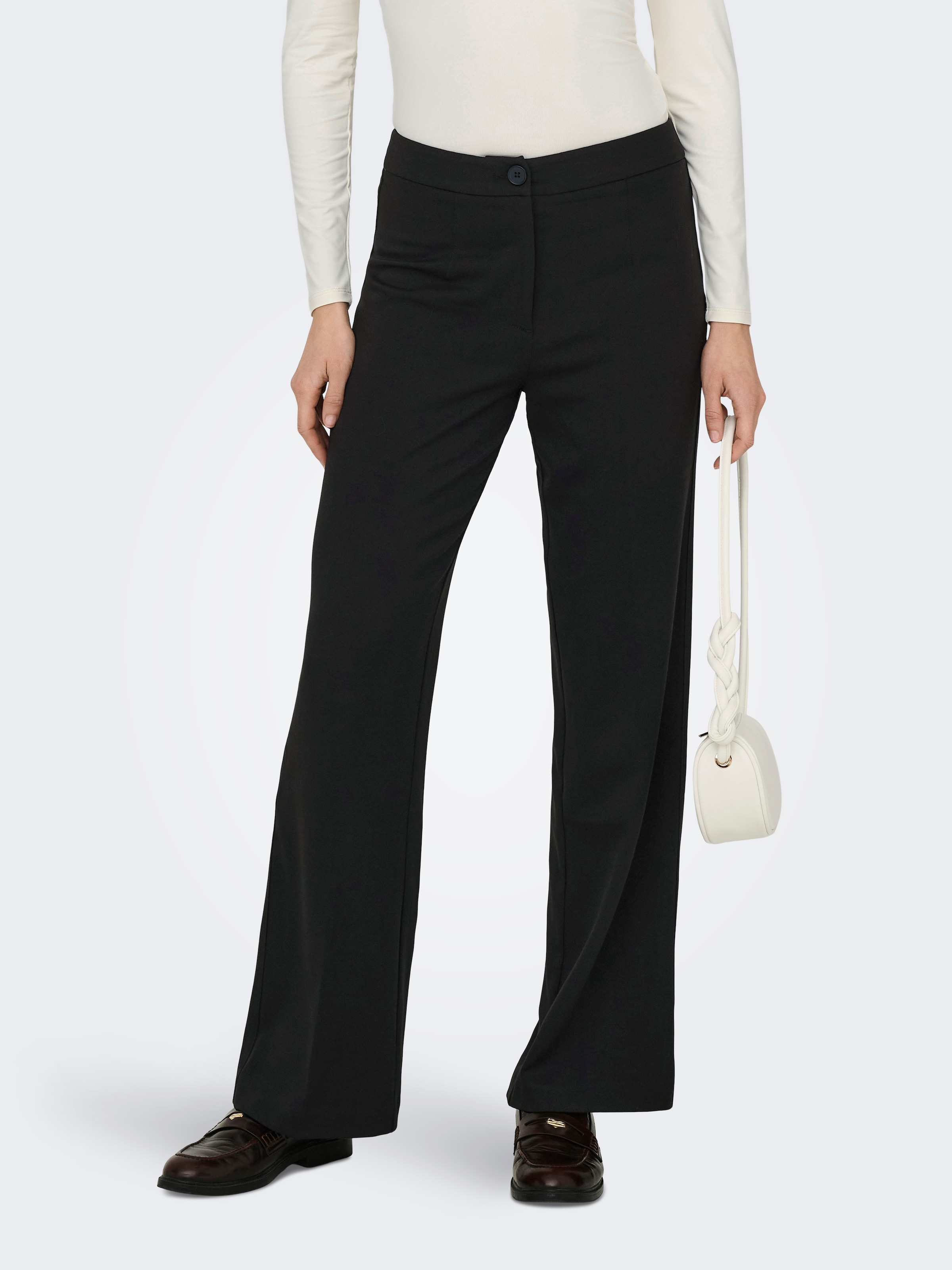 ONLY Anzughose »ONLMIA – Anzughose mit hoher Taille und Stretch«  gerade Form, modisch, Materialmix, Web