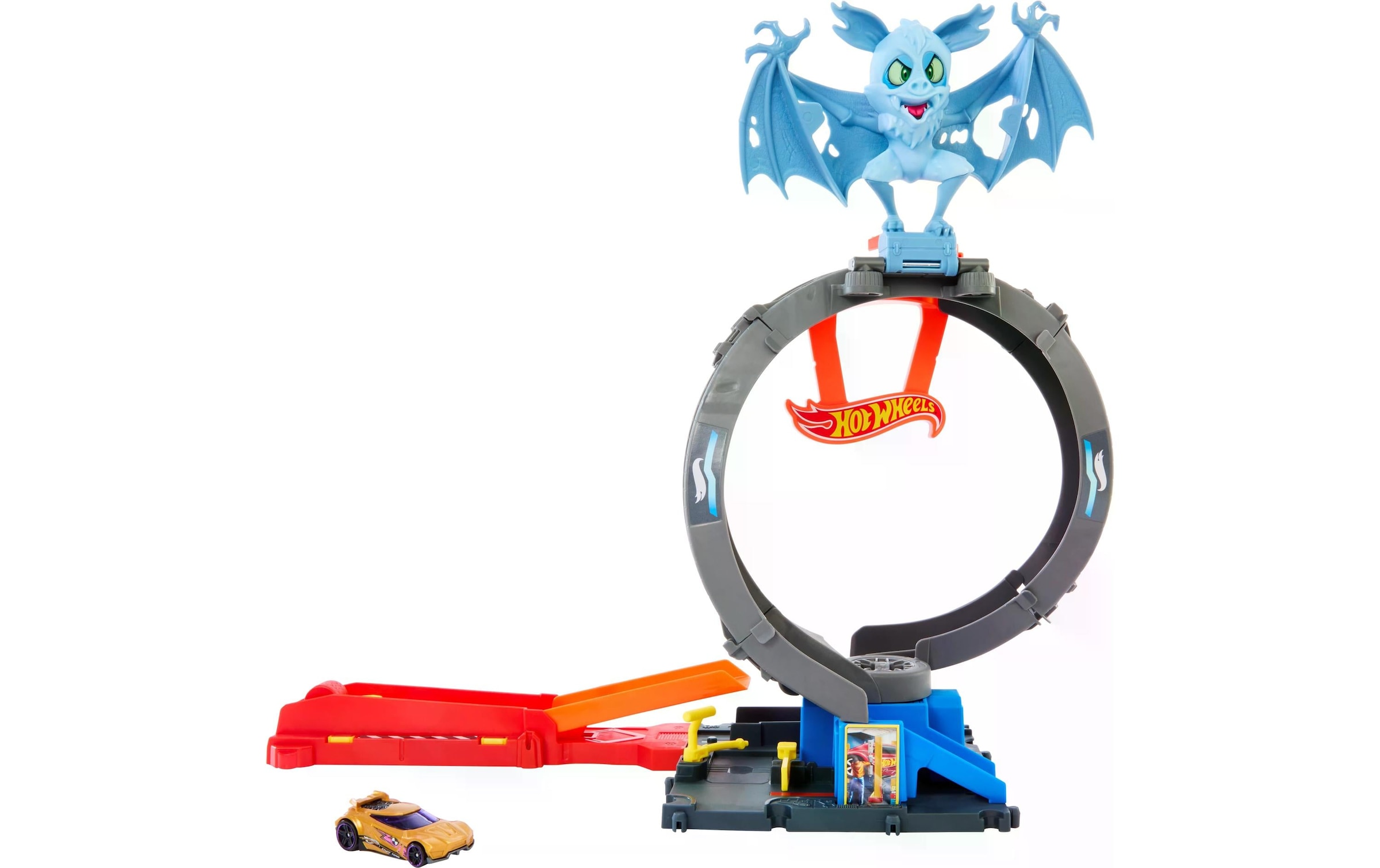Hot Wheels Konstruktions-Spielset »Action Cars Hot Wheels City Nemesis Bat vs Tire Shop«