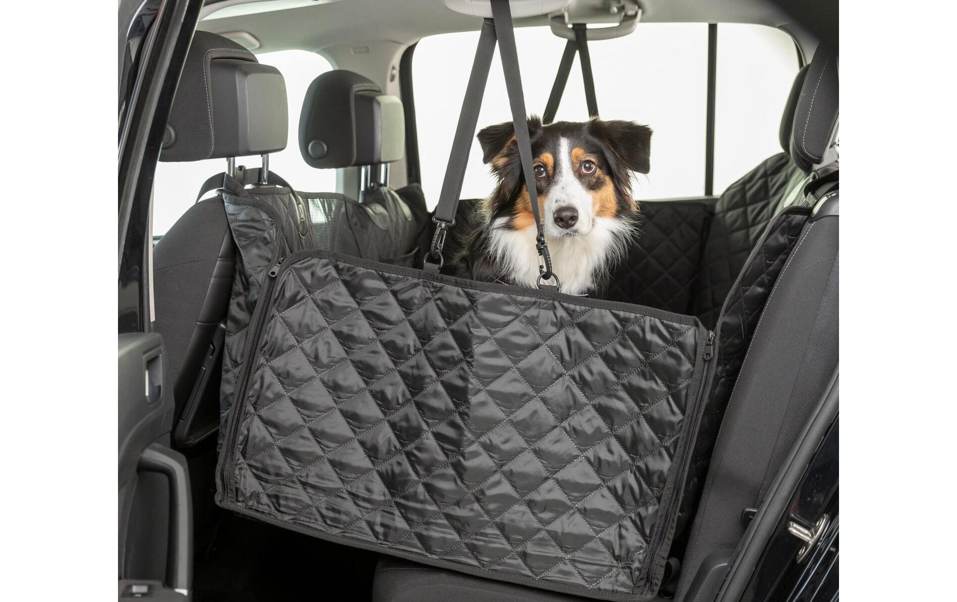 TRIXIE Couverture de voiture pour animaux »1,64 x 1,61 m« Stabile Auto-Schondecke für den Rücksitz