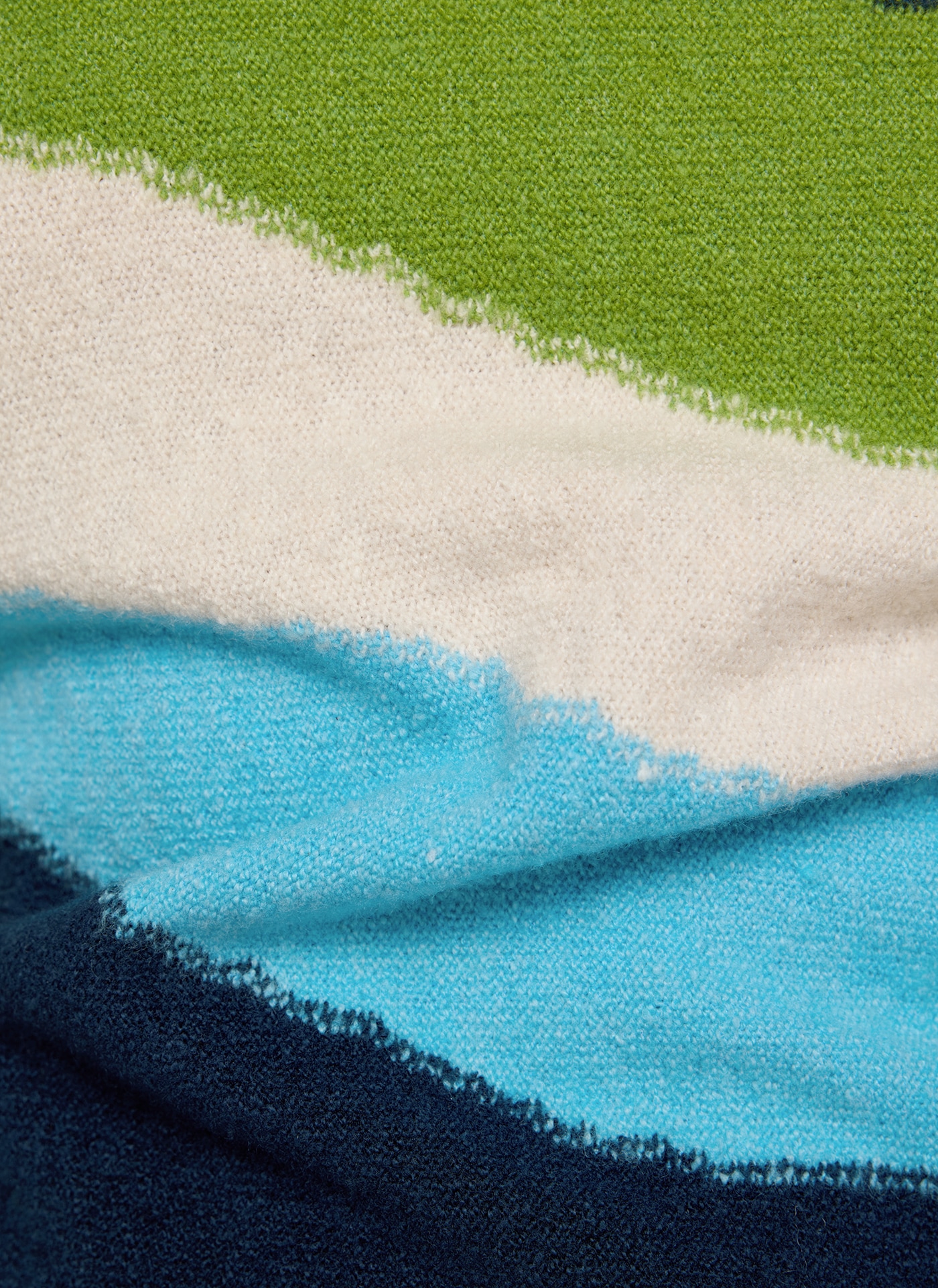 Rabe Pull en tricot im Colorblocking-Look - gestreift