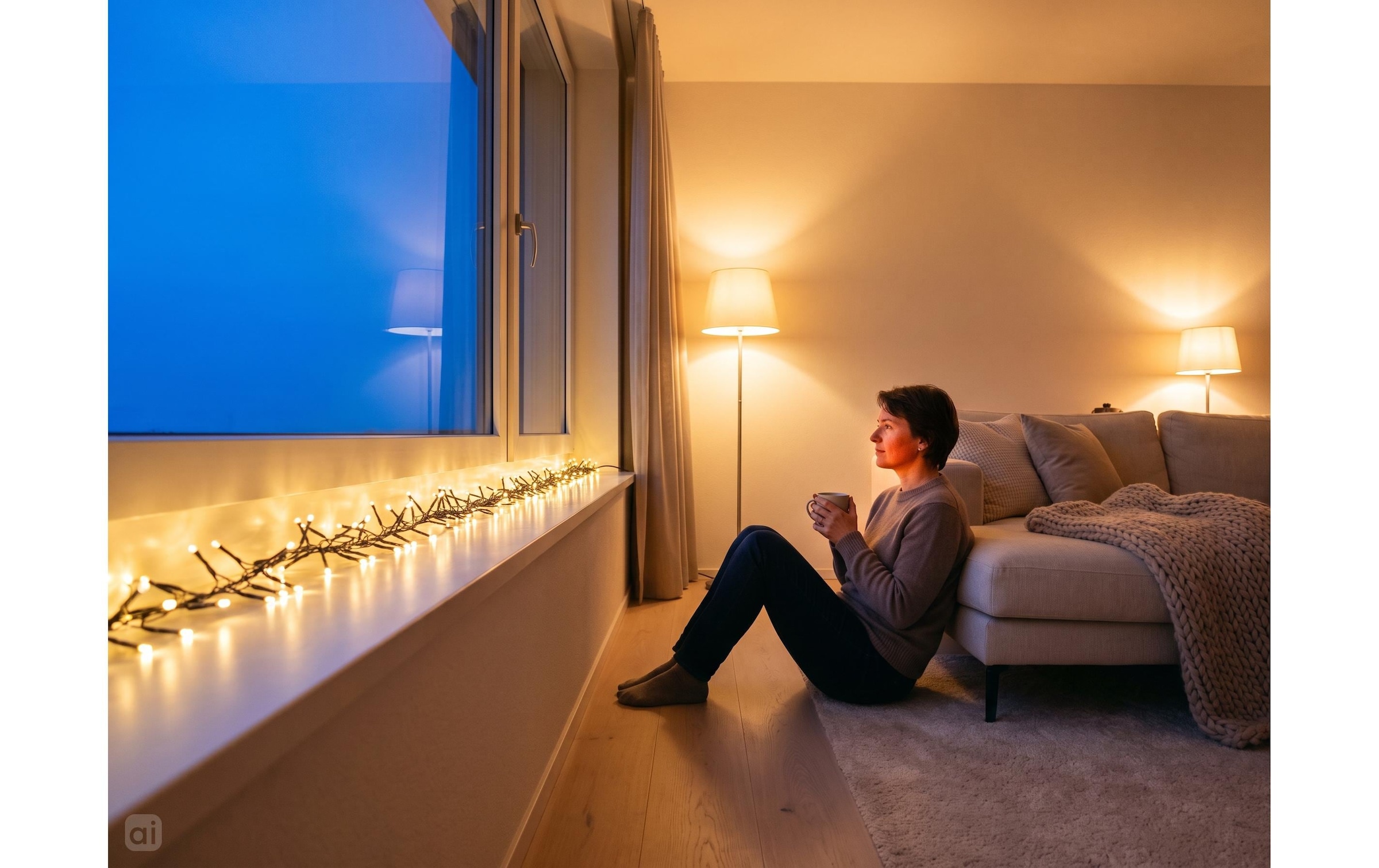 Cocon Guirlande lumineuse »Lichterkette Fenstersims, 720 LEDs Warmweiss, 9.3 m«