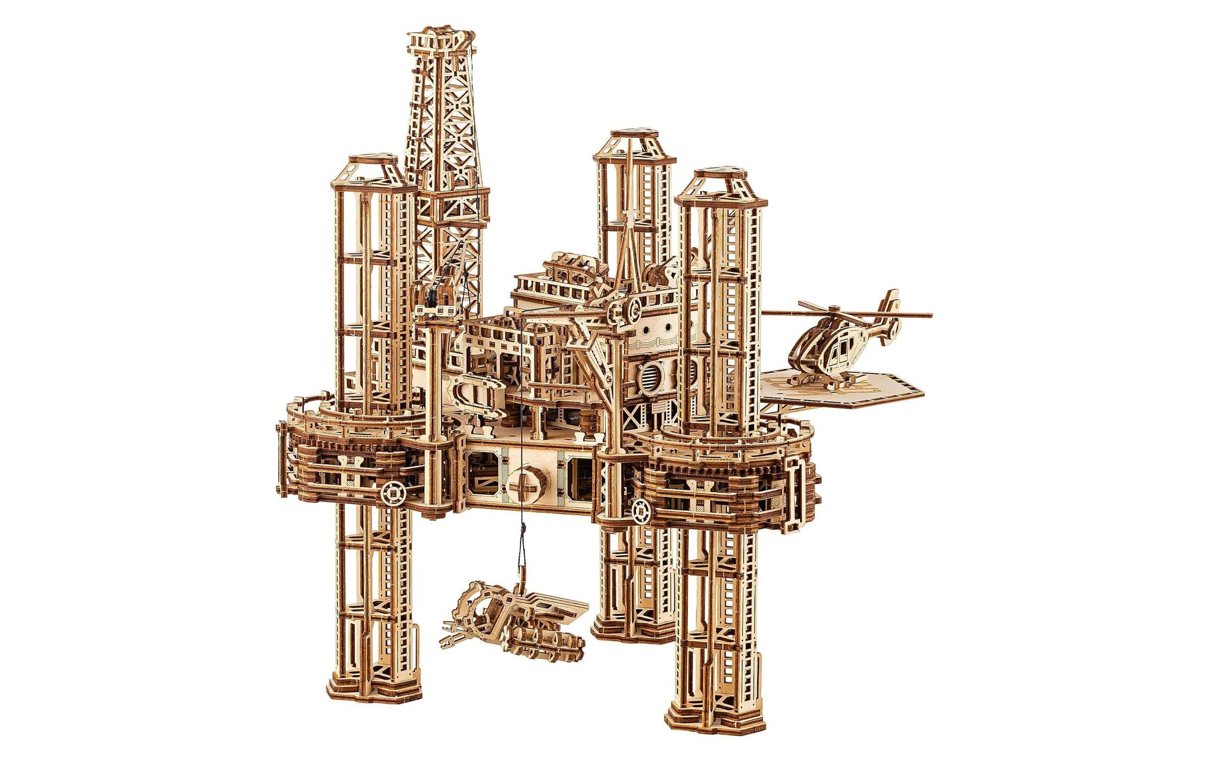   Spielbausteine »WoodTrick Ölbohrinsel«