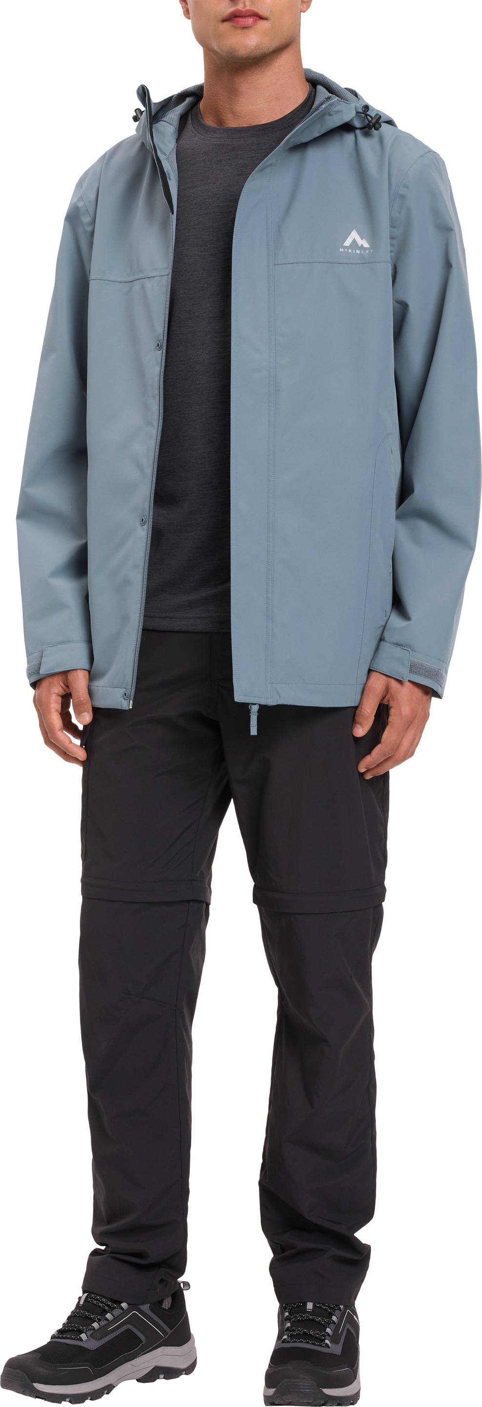 McKINLEY Veste de pluie »HE.-REGENJACKE CARLIDE II M« avec technologie AQUAMAX, respirant, avec protège-menton