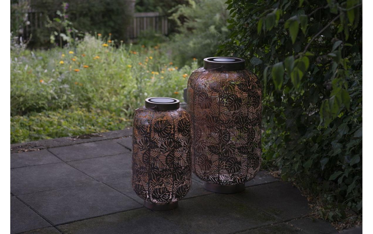 STT Laterne »Antic Grand Jungle Bronze« Dekorative Solar-Laterne aus Metall für Drinnen und Draussen