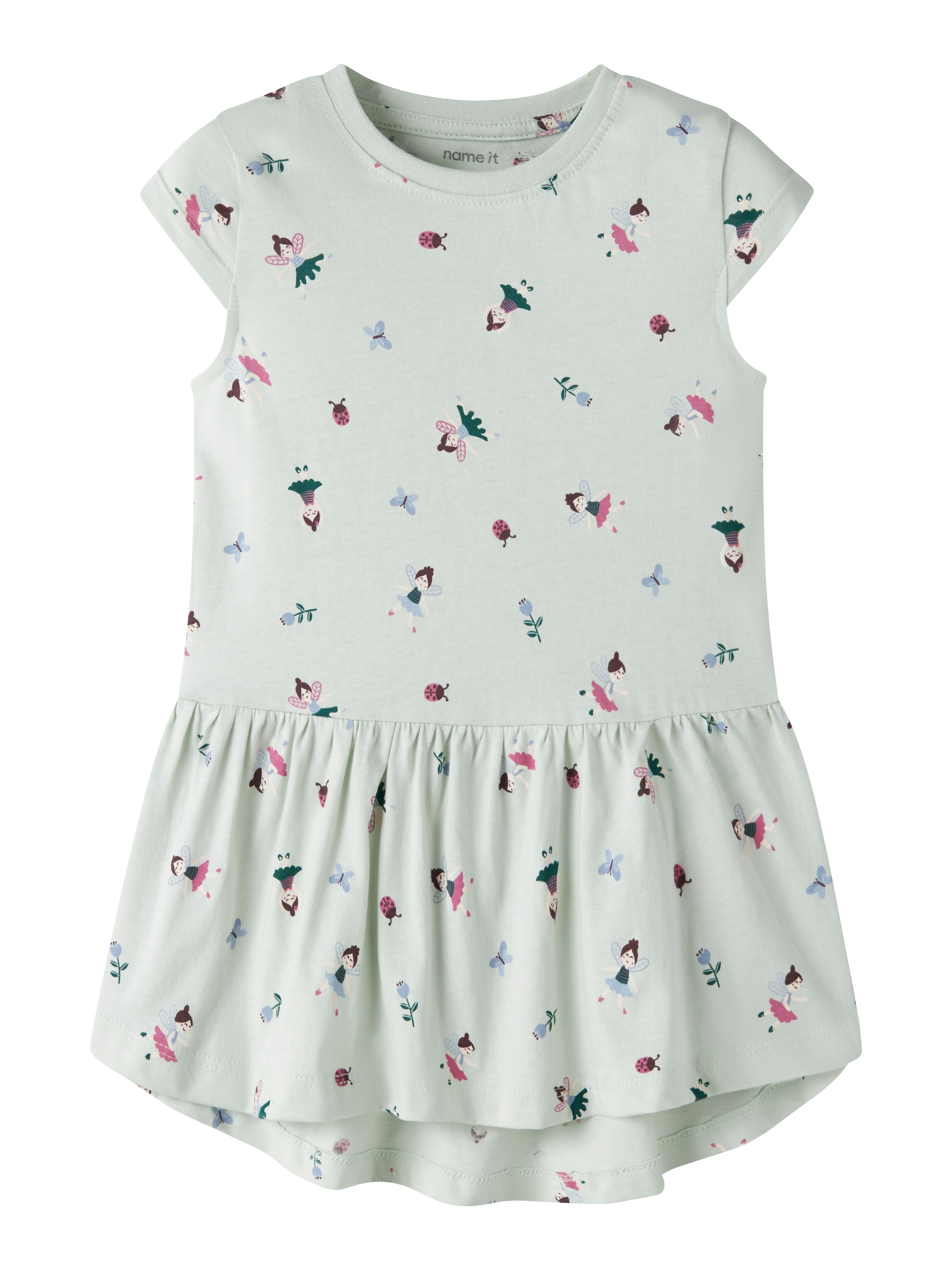 Name It Jerseykleid »NMFVIGGA CAPSL DRESS F1 NOOS« Baumwolle, regular fit