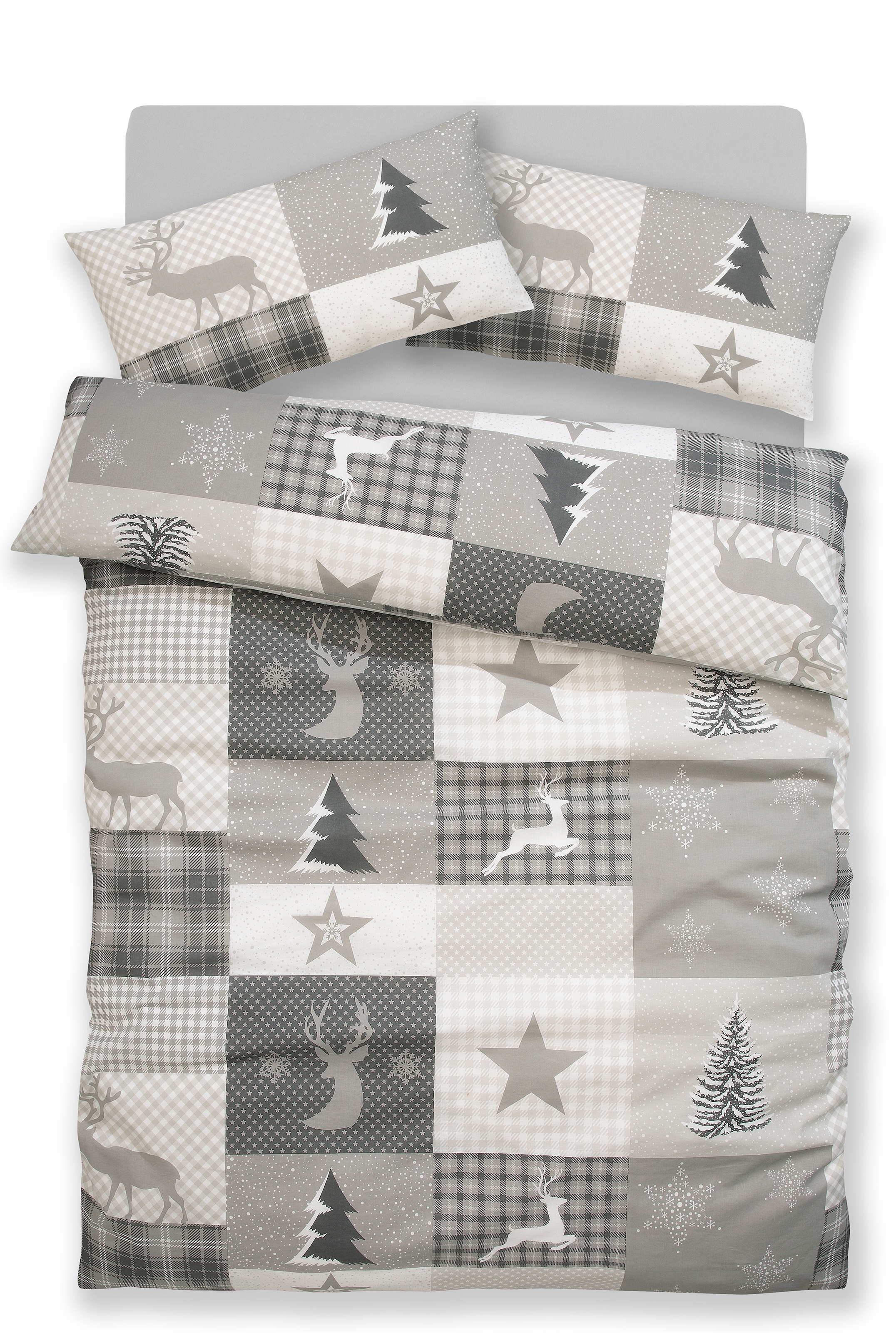 GOODproduct Bettwäsche »Nicholas« 2 Stk. Weihnachtsbettwäsche, Winter, in 3 Qualitäten verfügbar