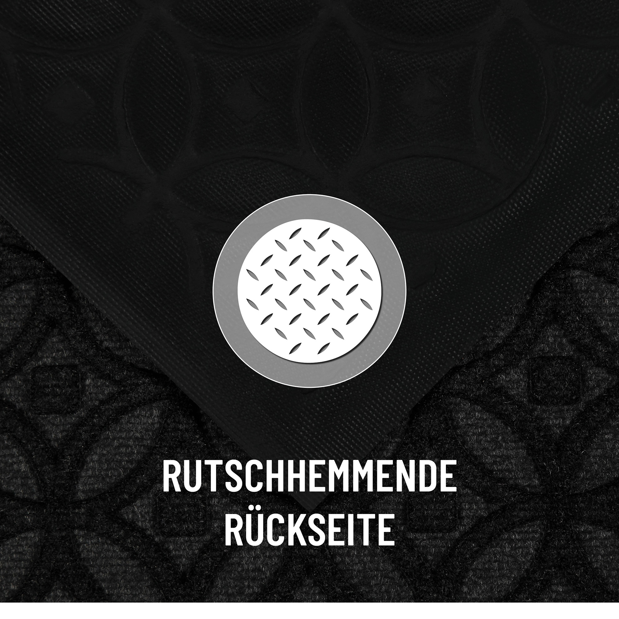 Wecon home Tapis de sol »Midnight Mosaic« Rectangulaire 4 mm Höhe pflegeleicht, rutschfest, Ornamente, Innen & Aussen, Schmutzfangmatte