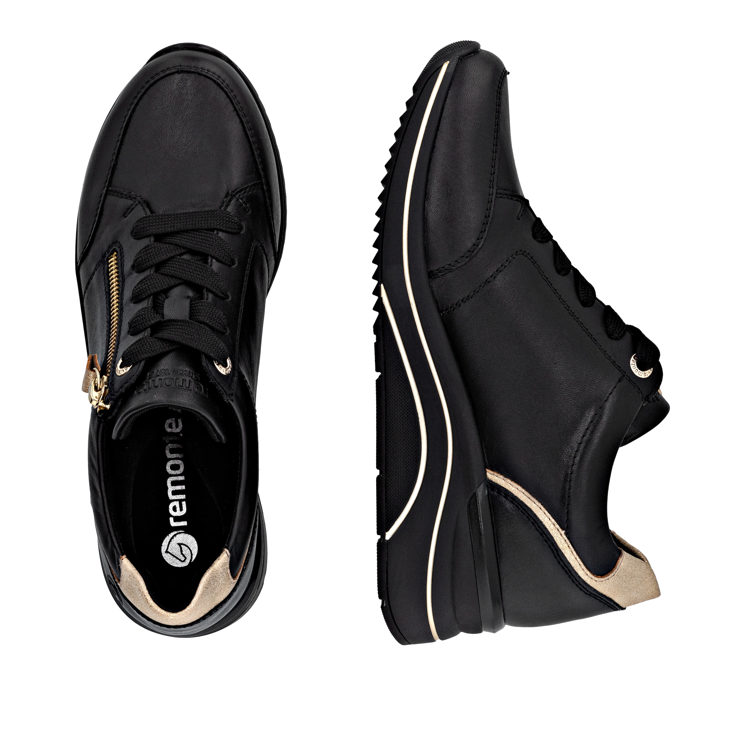 Remonte Baskets compensées  , chaussure de loisirs, chaussure basse, chaussure à lacets avec membrane Rieker TEX