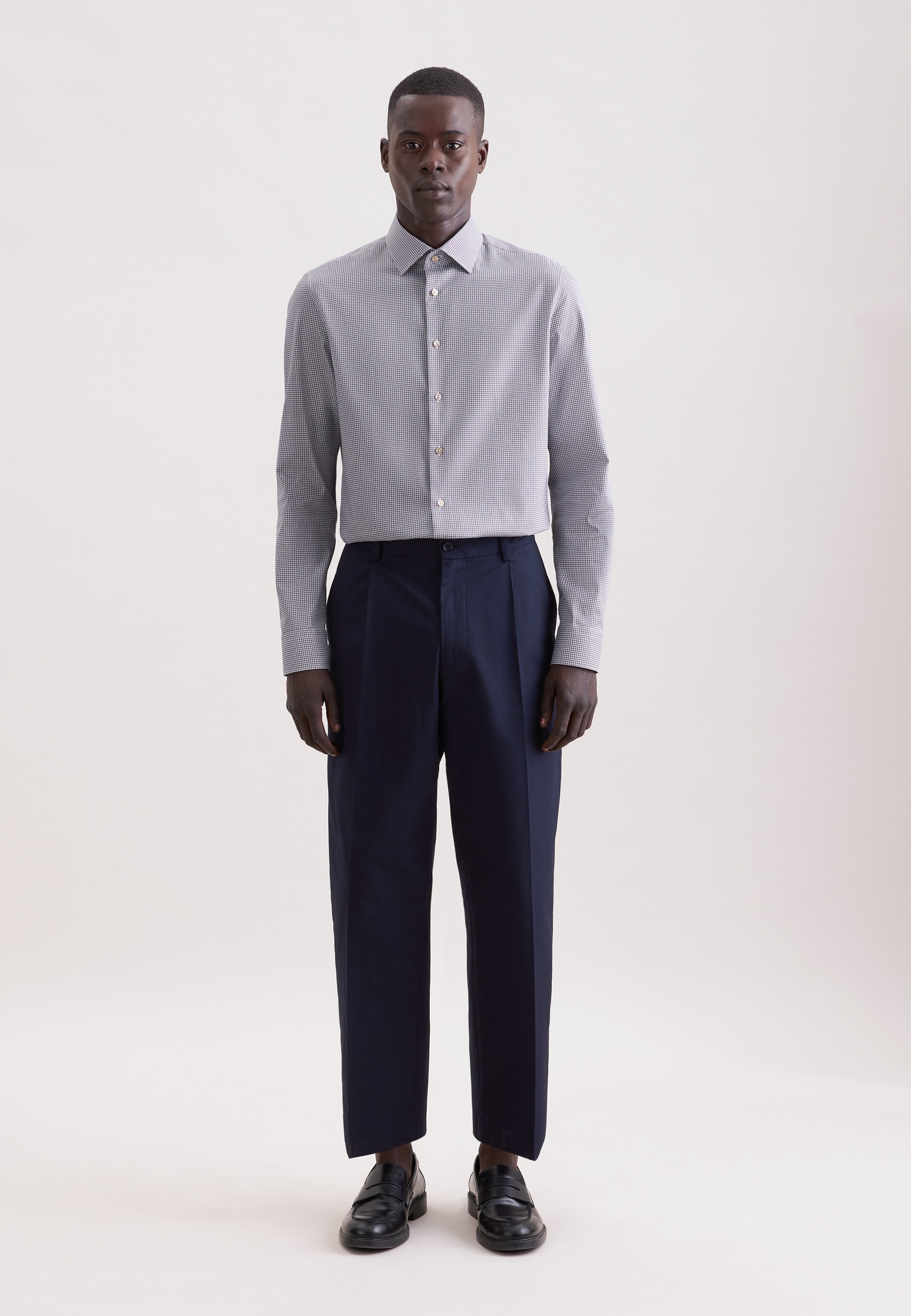 seidensticker Chemise d'affaires »Schwarze Rose« X-Slim 1/1 Kentkragen Druck