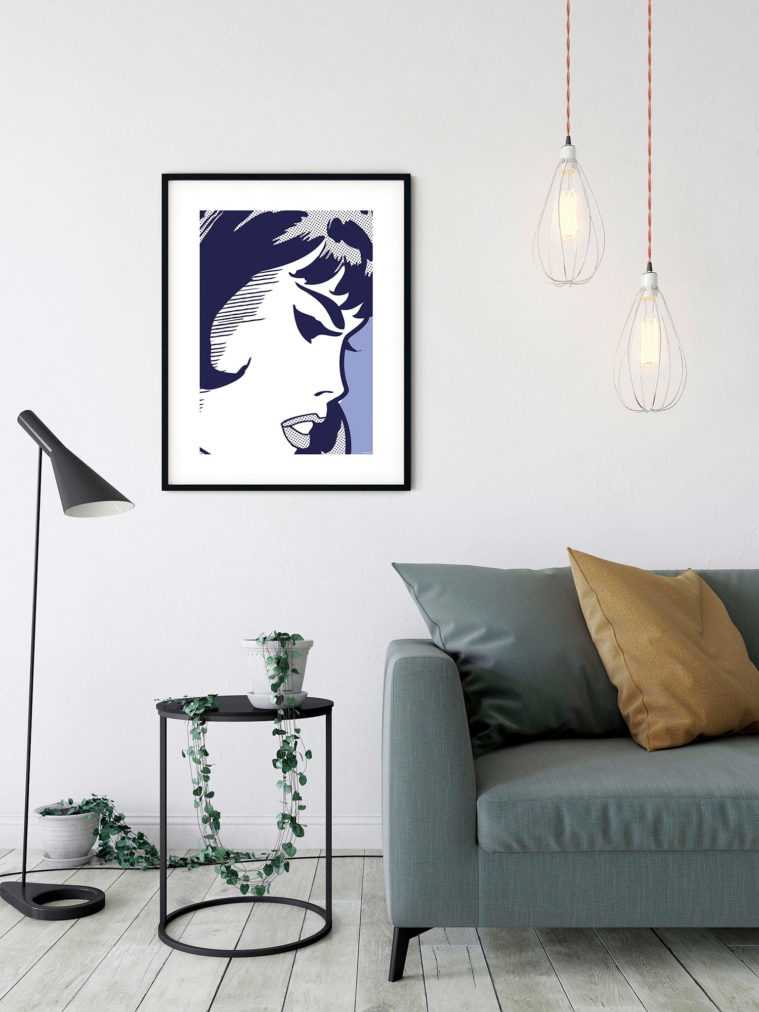 Komar Image »Agent Black Widow« 1 cuis tlg. tableau mural décoratif pour chambre d'enfant - sans cadre