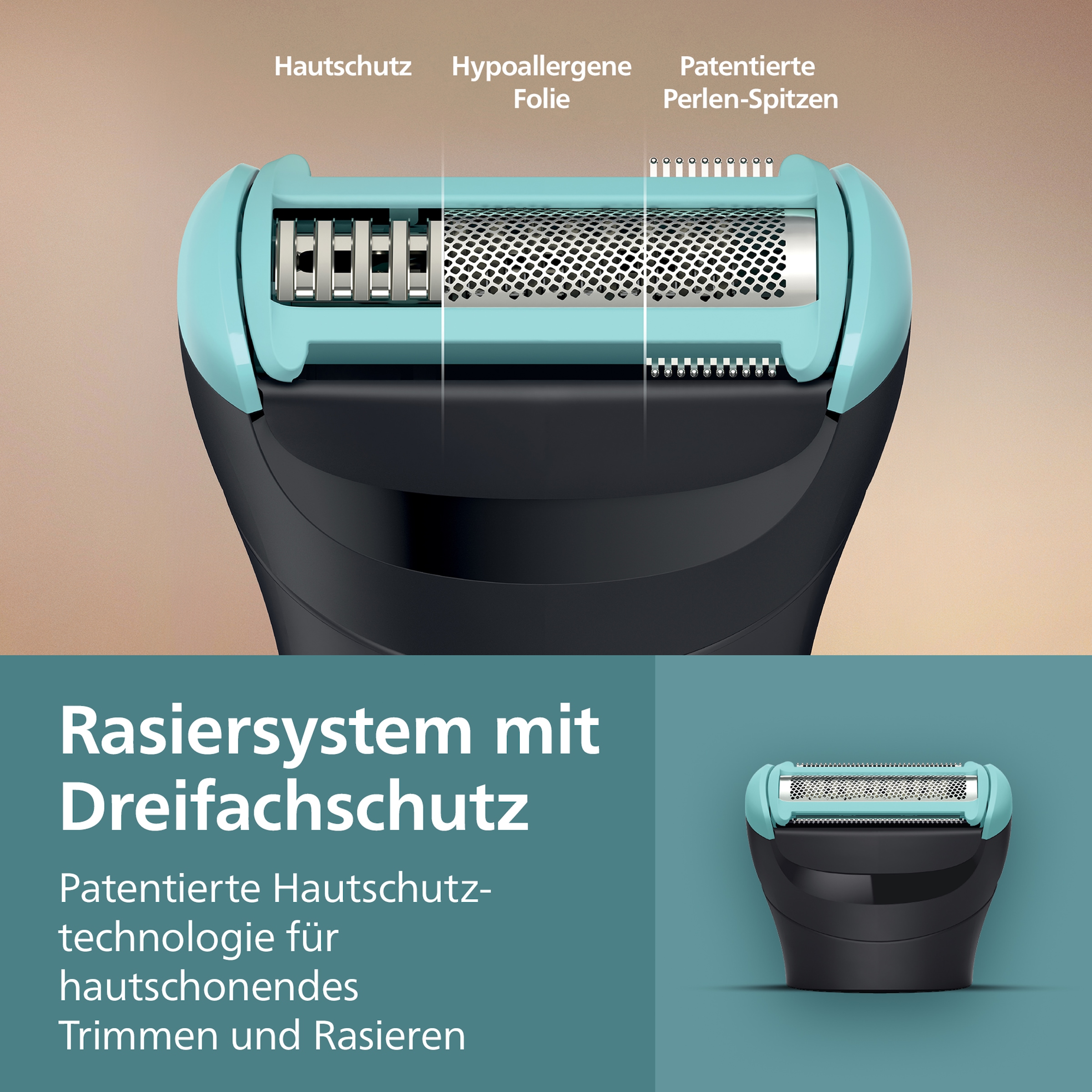 Philips Elektrokörperrasierer »Serie 5000 BG5475/15« 4 Stk. Aufsätze mit Triple Protect-Rasiersystem und bidirektionalen Kämmen