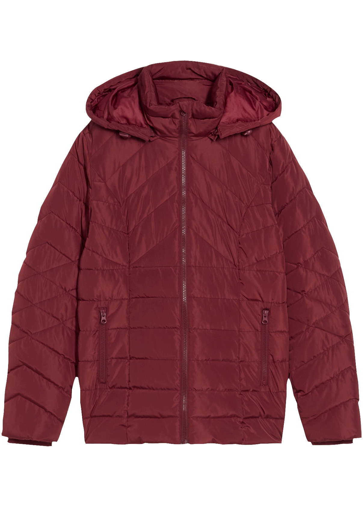 bonprix Veste matelassée pour adultes, coupe sportive, doublé, avec capuche