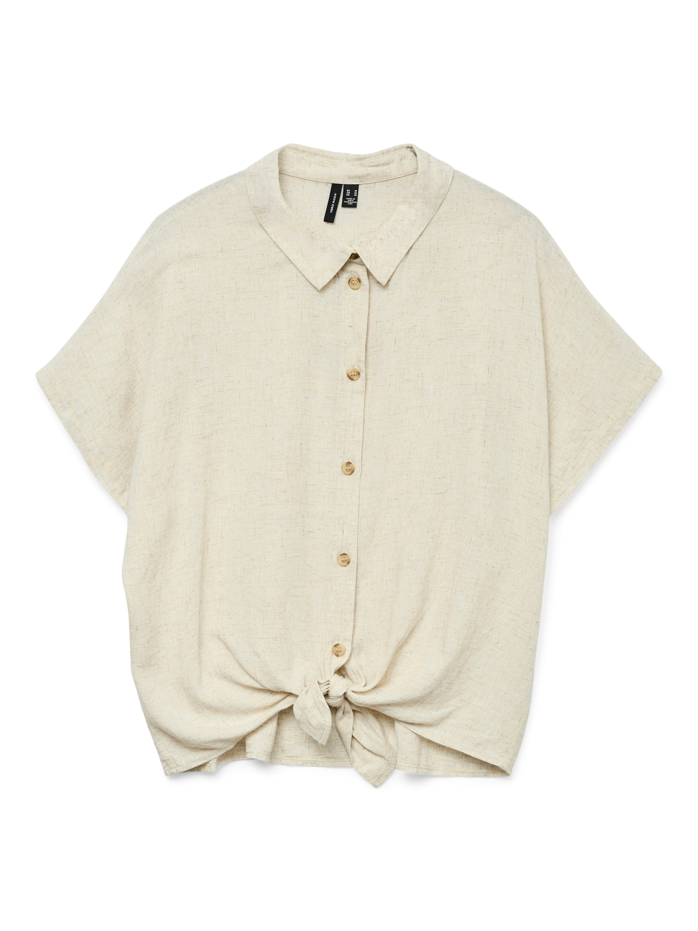 Vero Moda Kurzarmbluse »VMTHEA SS TIE SHIRT WVN NOOS« Viskosemischung, loose fit