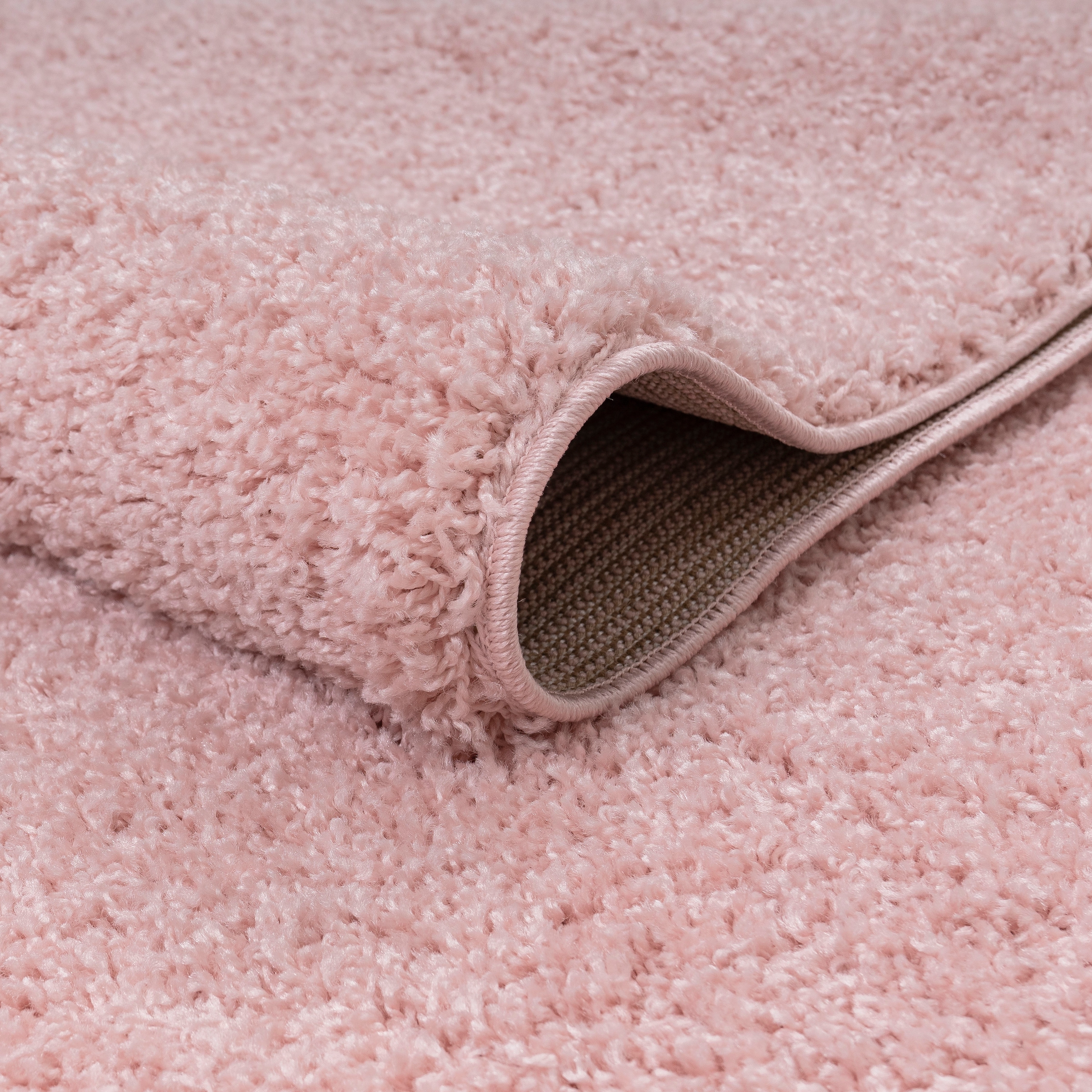 my home Läufer »Shaggy 30« rechteckig 30 mm Höhe Teppich-Läufer, Brücke, Uni-Farben, besonders weich und kuschelig