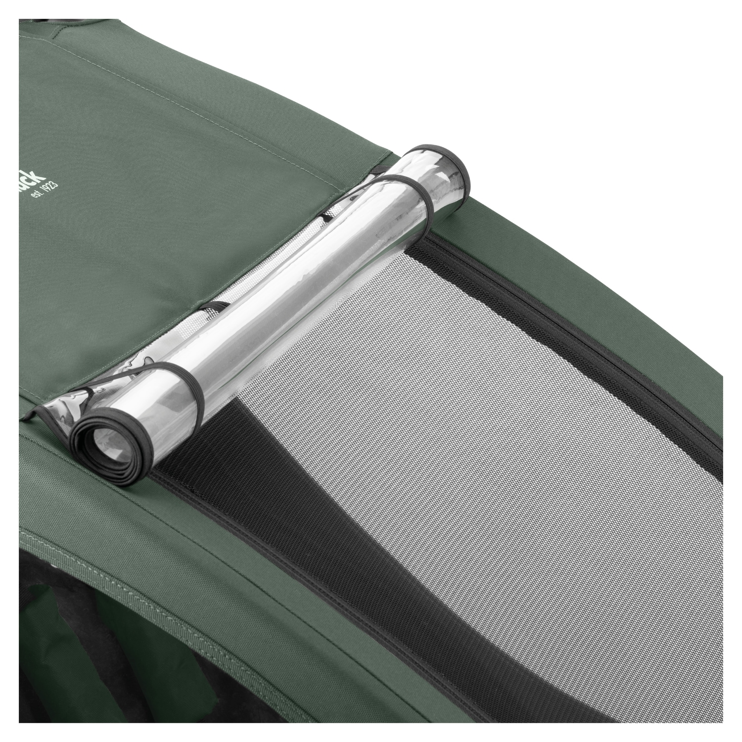 Hauck Fahrradkinderanhänger »2in1 Bike Trailer und Buggy Dryk Duo Plus, dark green« für 2 Kinder; inklusive Deichsel