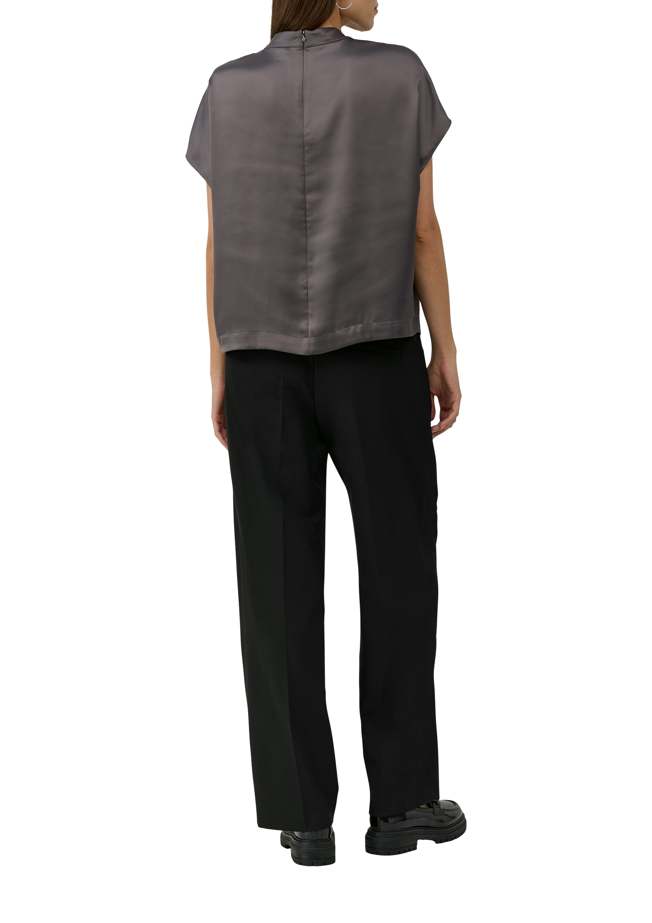 s.Oliver BLACK LABEL Satinbluse mit Falten