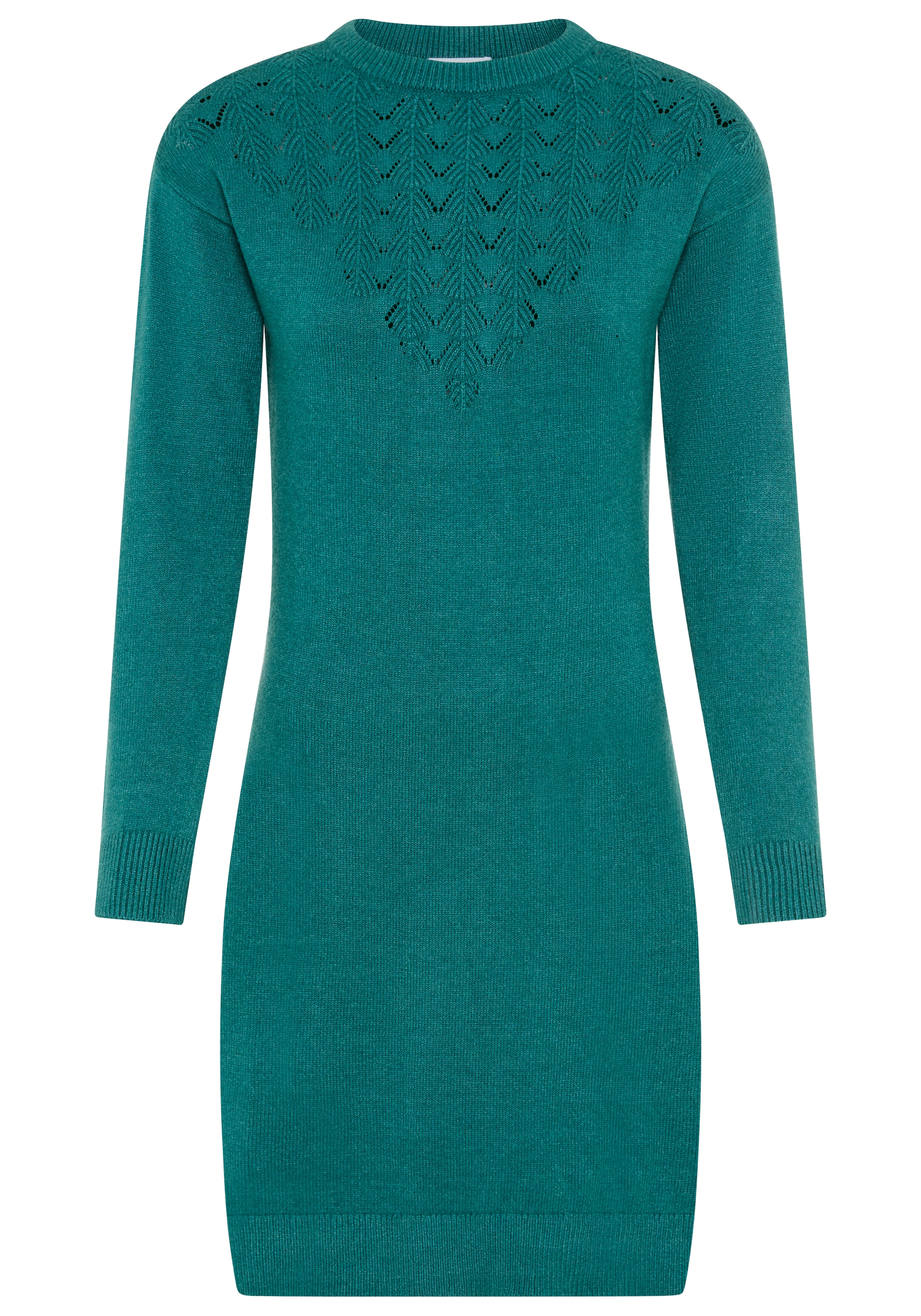 Tamaris Strickkleid Mini-Länge, modischer Ajourstrick