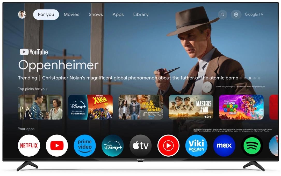 Sharp LED-Fernseher »4T-C70GLx« 177 cm/70 ″