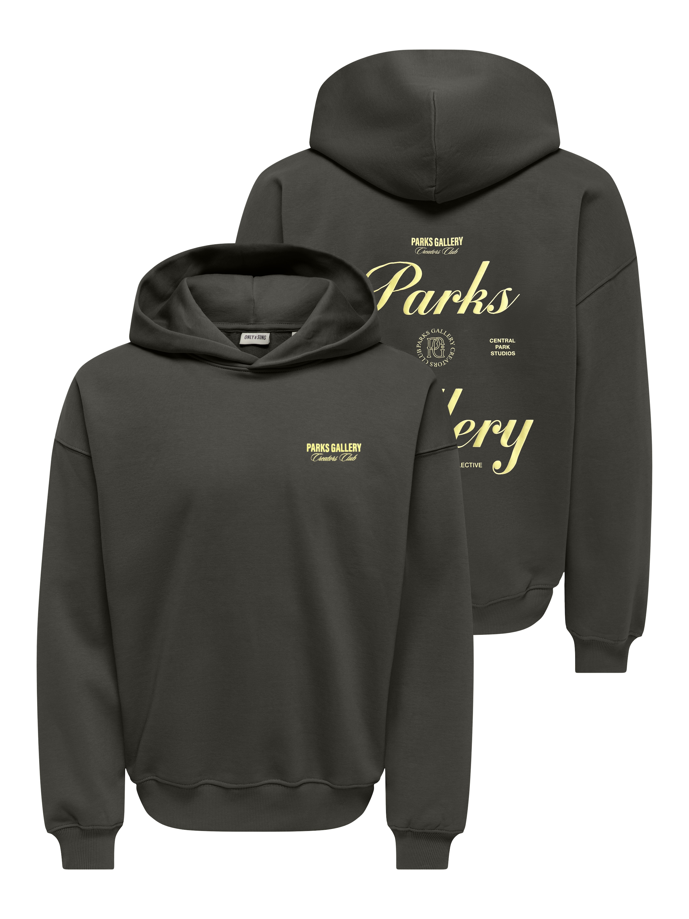 ONLY & SONS Sweatshirt »ONSPARKS GALLERY RLX  SWEAT HOODIE NOOS«, Baumwollmischung, regular fit
