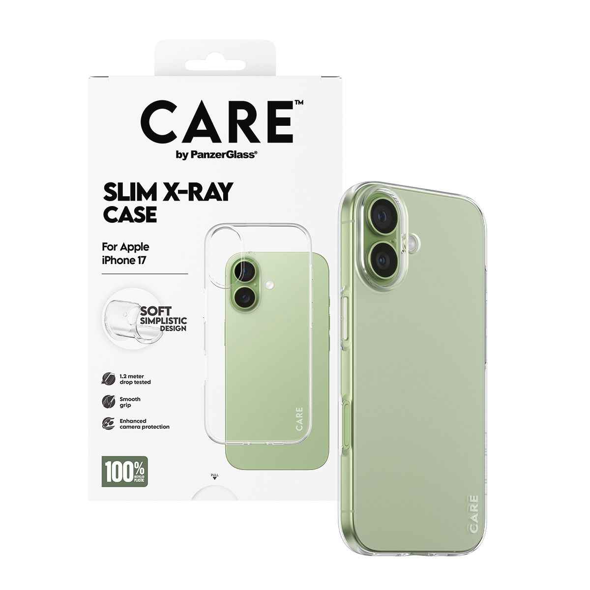 CARE by PanzerGlass Housse pour téléphone portable »Slim X-Ray Case für Apple iPhone 17« Backcover, Schutzhülle, Handyschutzhülle, Case, Schutzcase, stossfest