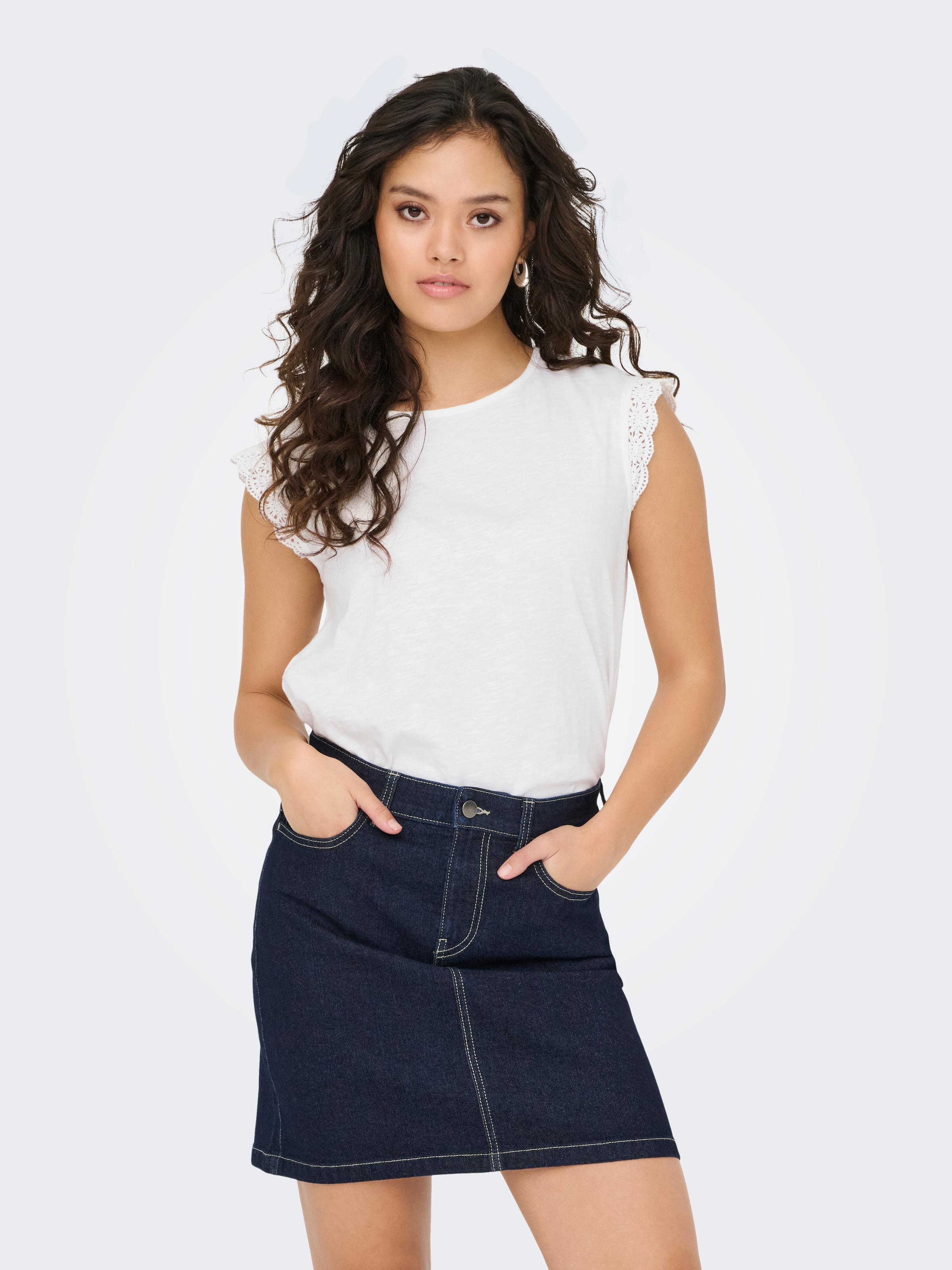 JDY »JDYSALVA LIFE S/L CROCHET TOP JRS«