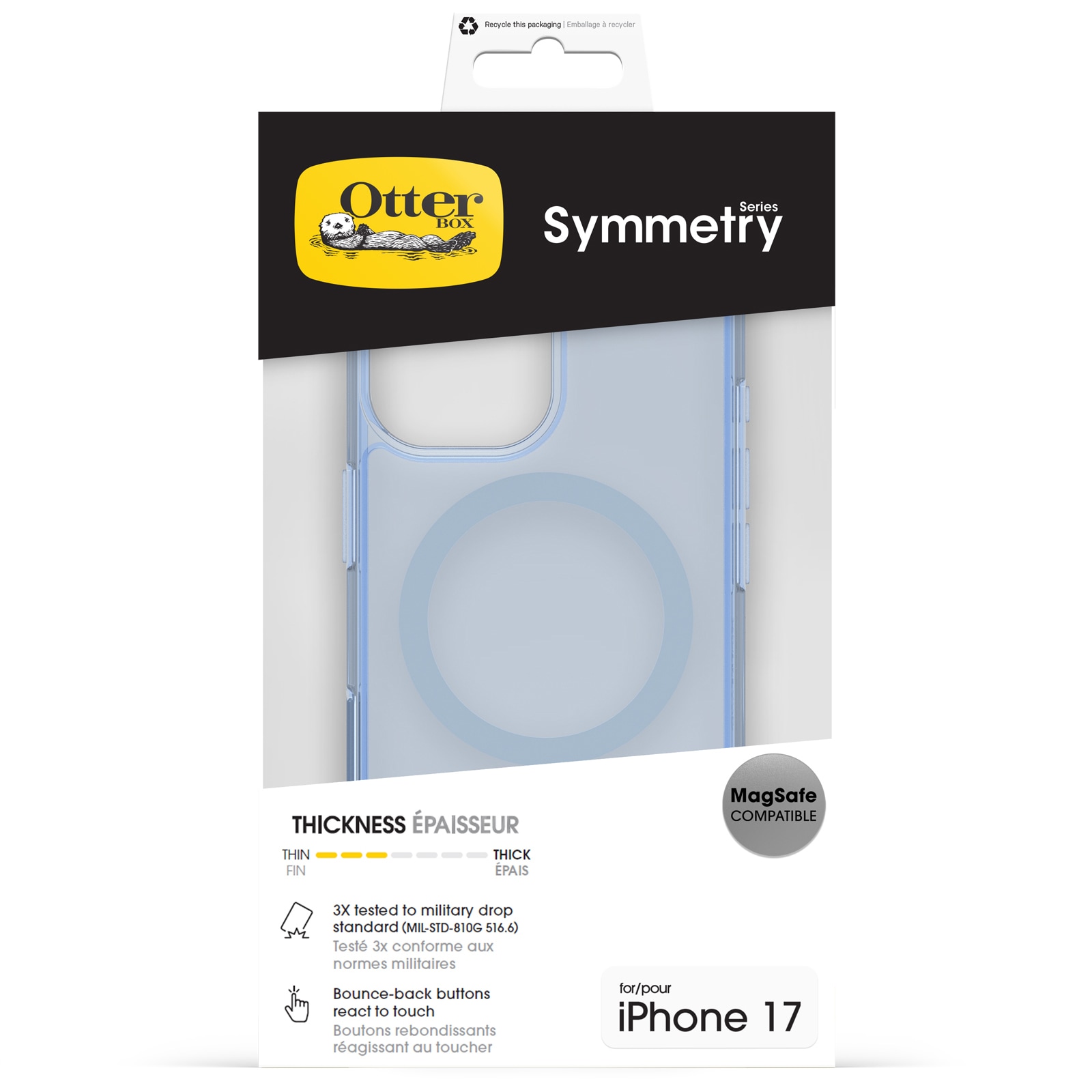 Otterbox Housse pour téléphone portable »Symmetry Series Case für Apple iPhone 17« Backcover, Schutzhülle, Handyschutzhülle, Case, Schutzcase, stossfest