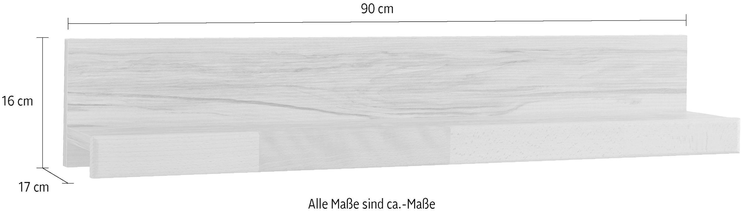 GOODproduct Wandregal »Silkeborg« Breite 90 cm