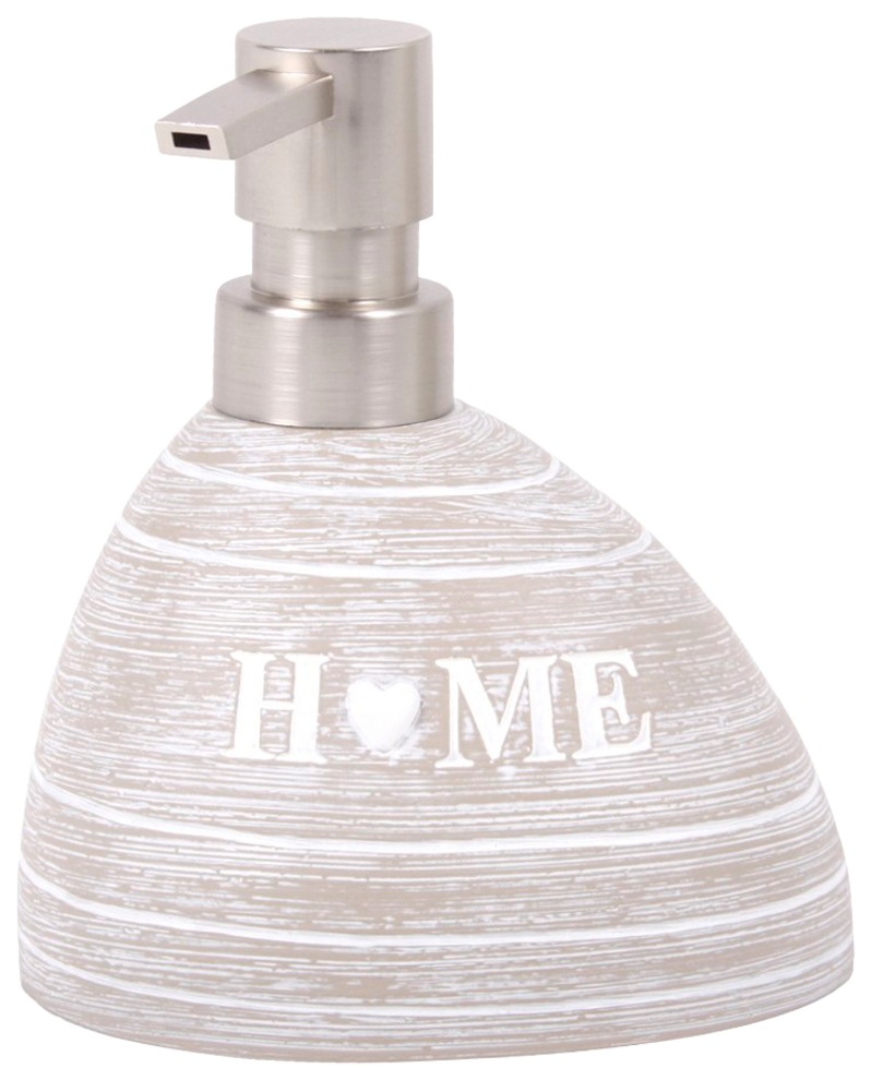 Sanilo Badaccessoire-Set »Home« bestehend aus WC-Sitz, Badteppich, Stöpsel, Seifenspender, WC-Bürste